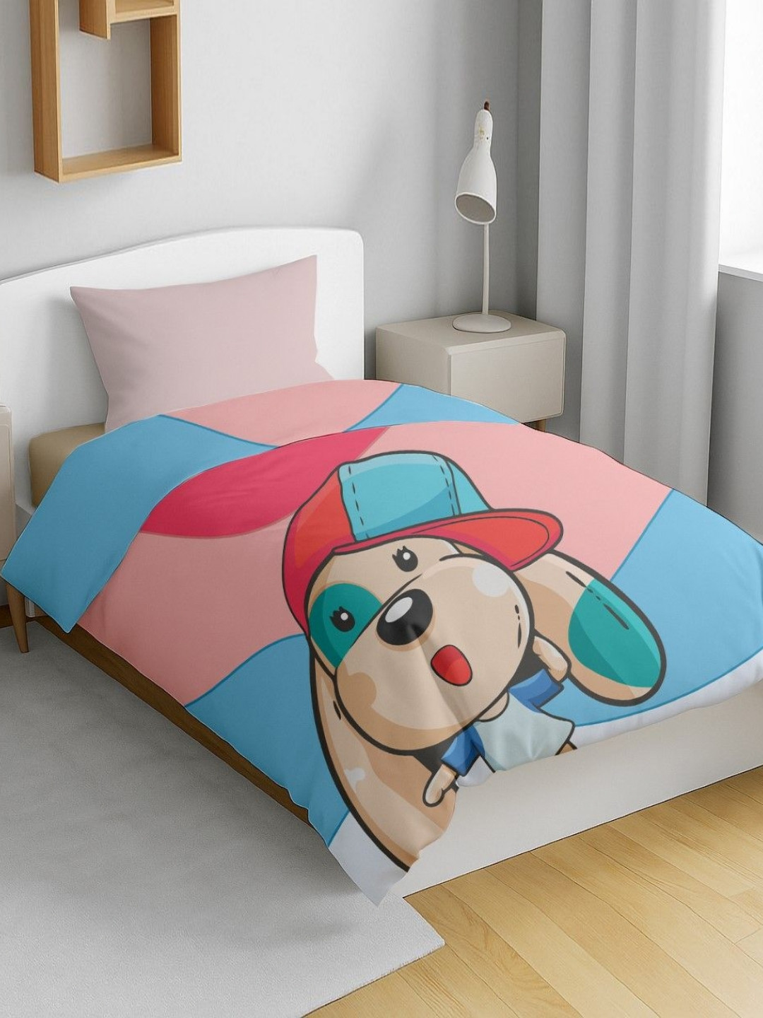 HOME PLUS STUDIOS Pink Cartoon Characters Mild Winter 150 GSM Breathable Single Bed Dohar