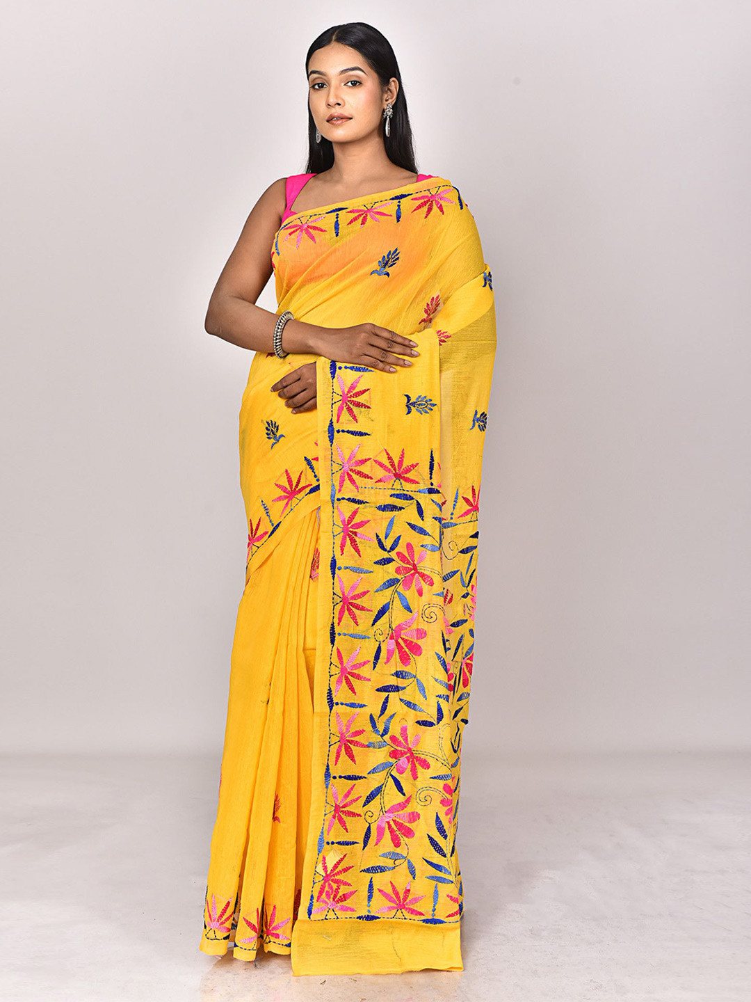 RAM SHYAM collection Floral Embroidered Saree