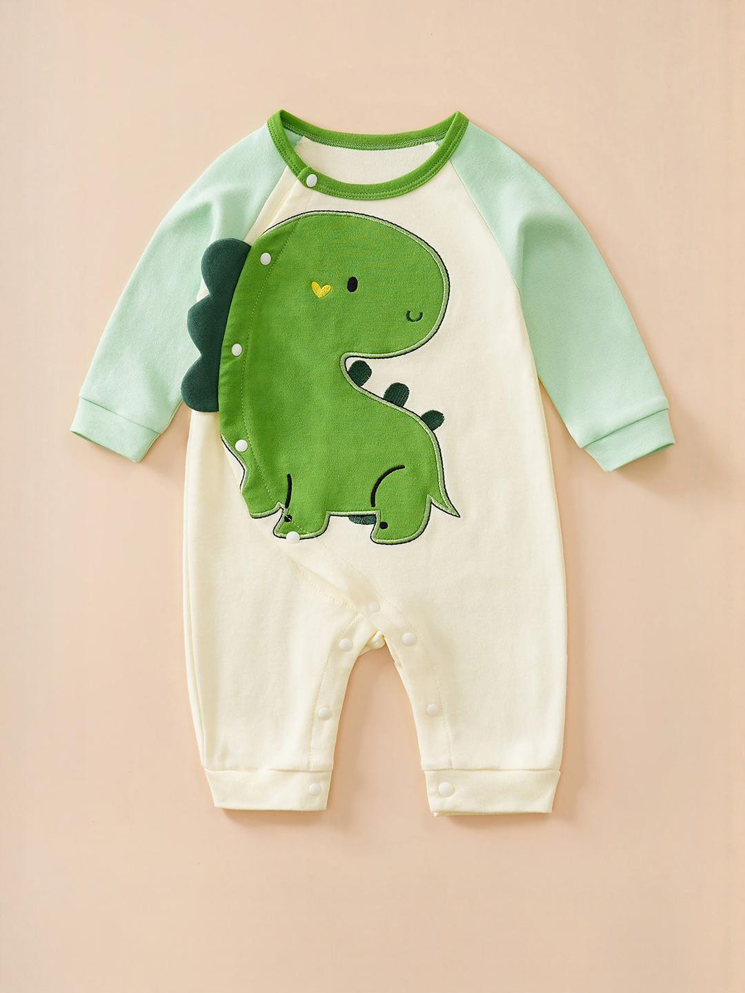 Hopscotch Kids Green Graphic Print Bodysuit