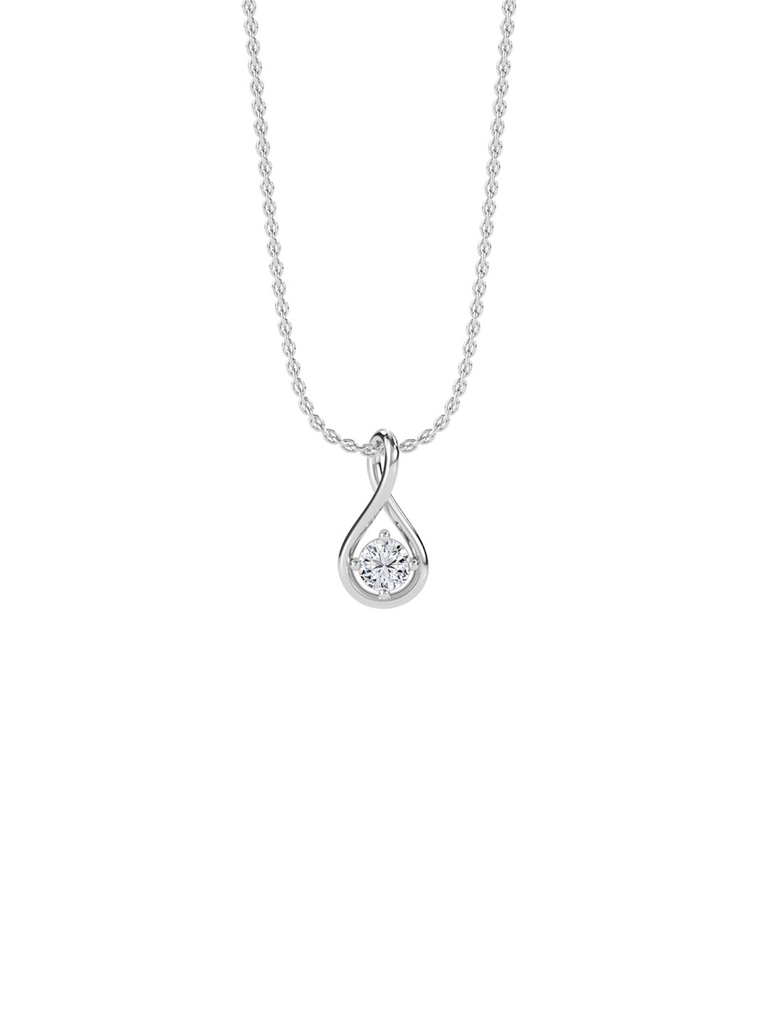 LUNA 14Kt Gold Lab Grown Drop Pendant Diamond - 2.96 g