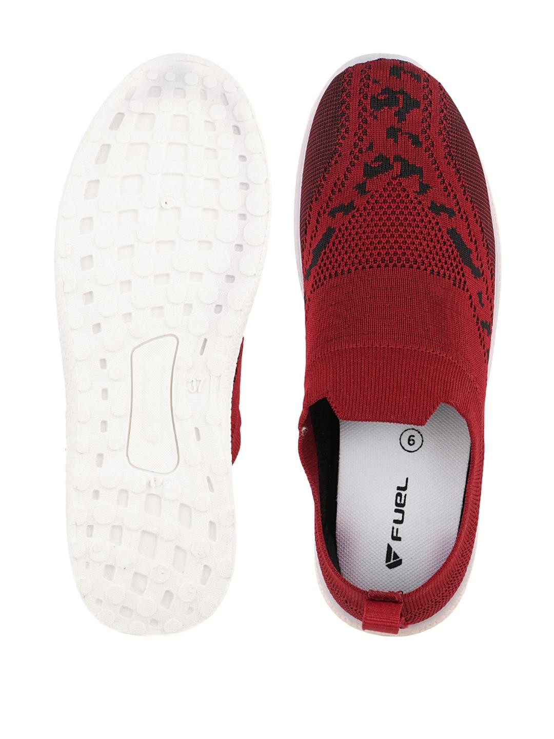 FUEL Women Maroon Everyday Slip-On Casual Shoes