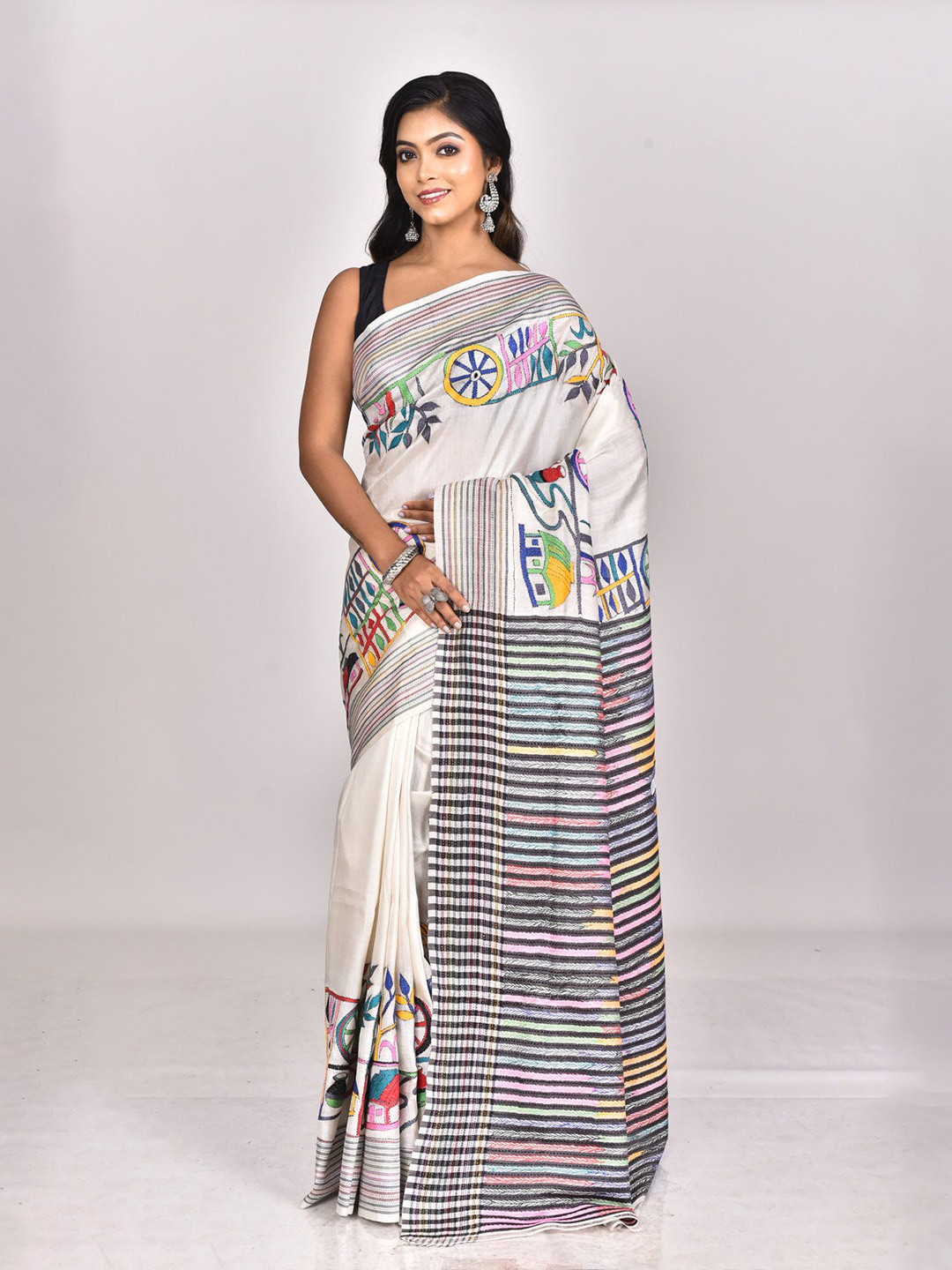 RAM SHYAM collection Abstract Printed  Saree