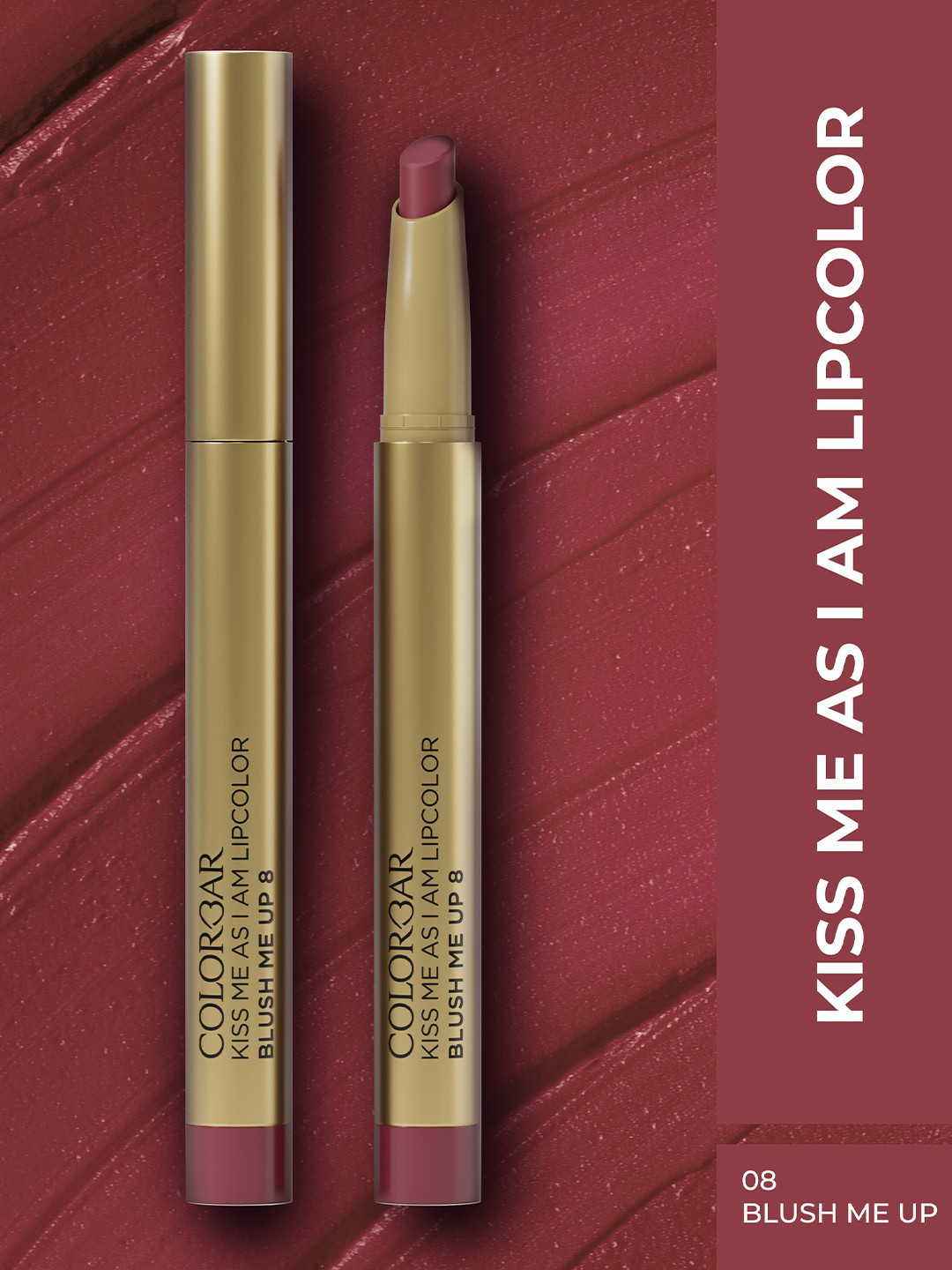Colorbar Kiss Me As I Am Lip Color- 1.2 g - Blush Me Up 8