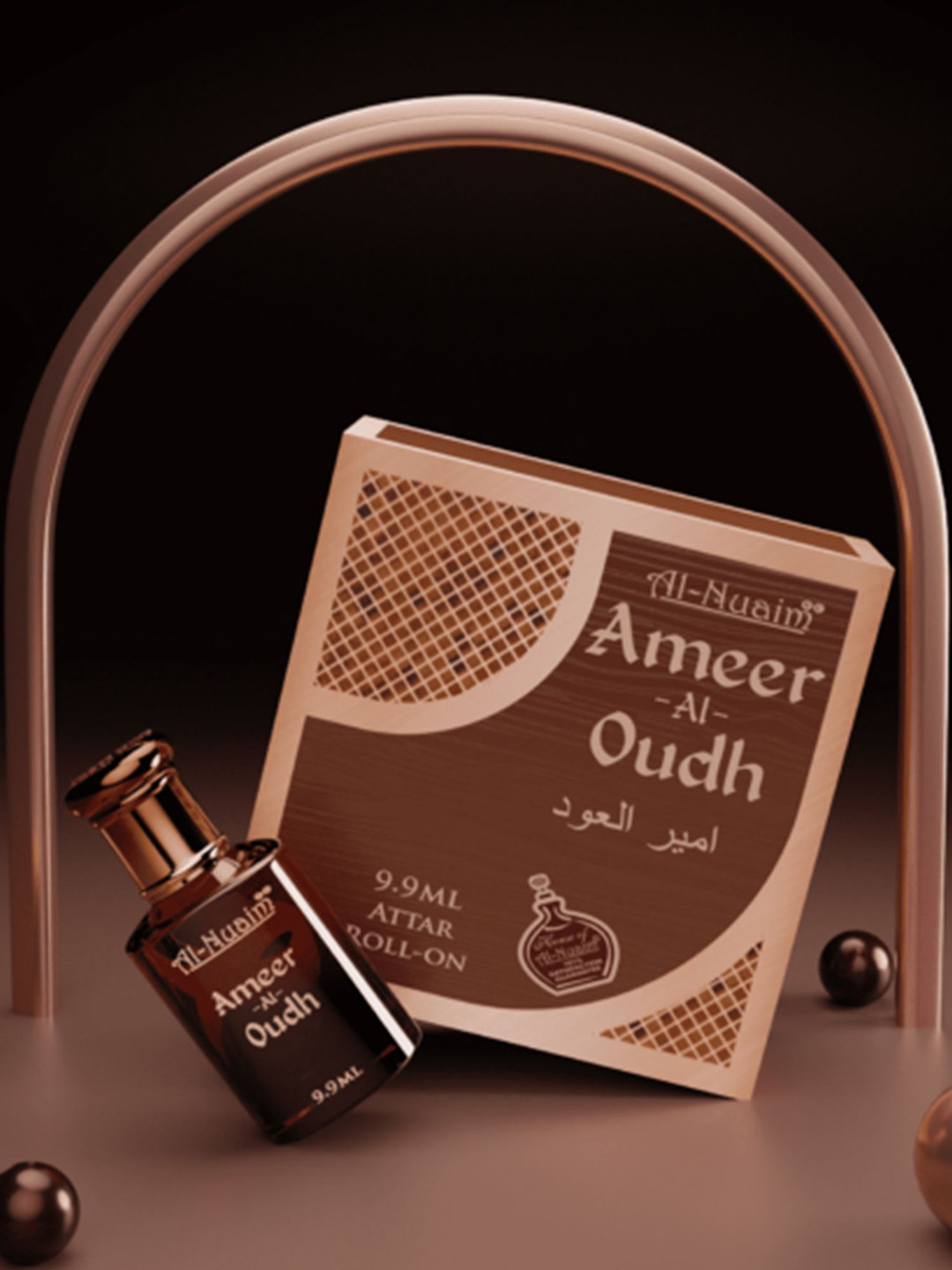 Al-Nuaim Ameeral Oudh Alcohol Free Attar - 9.9 ml