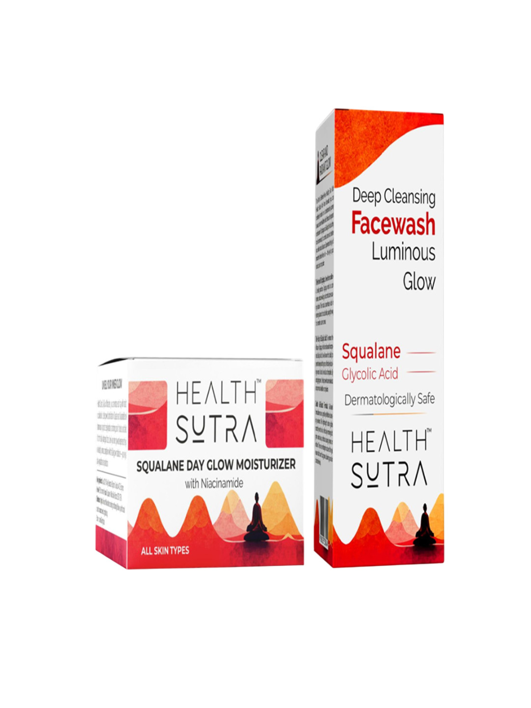 HEALTH SUTRA Set Of 2 Deep Cleansing Face Wash & Squalene Day Glow Moisturizer 150 g