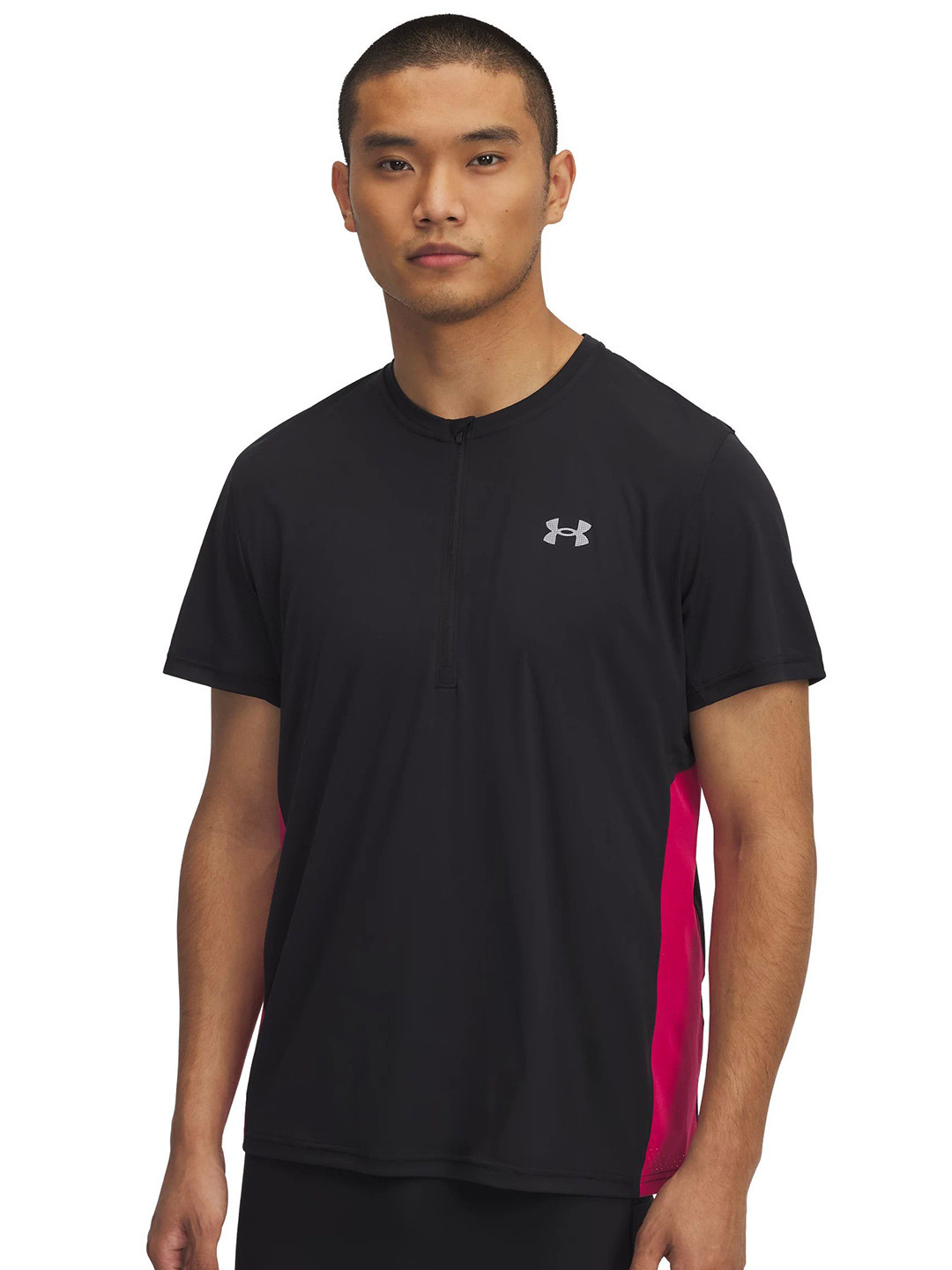 UNDER ARMOUR Trail Run Zip Short Sleeves T-shirt
