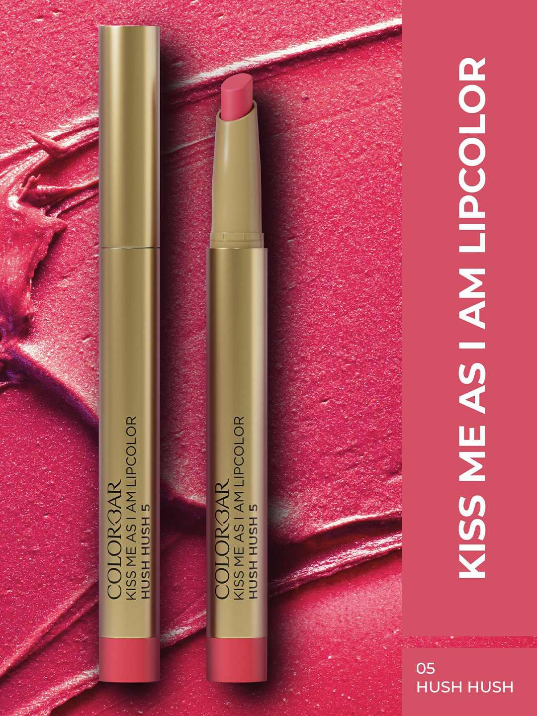Colorbar Kiss Me As I Am Lip Color - 1.2 g -Hush Hush 5