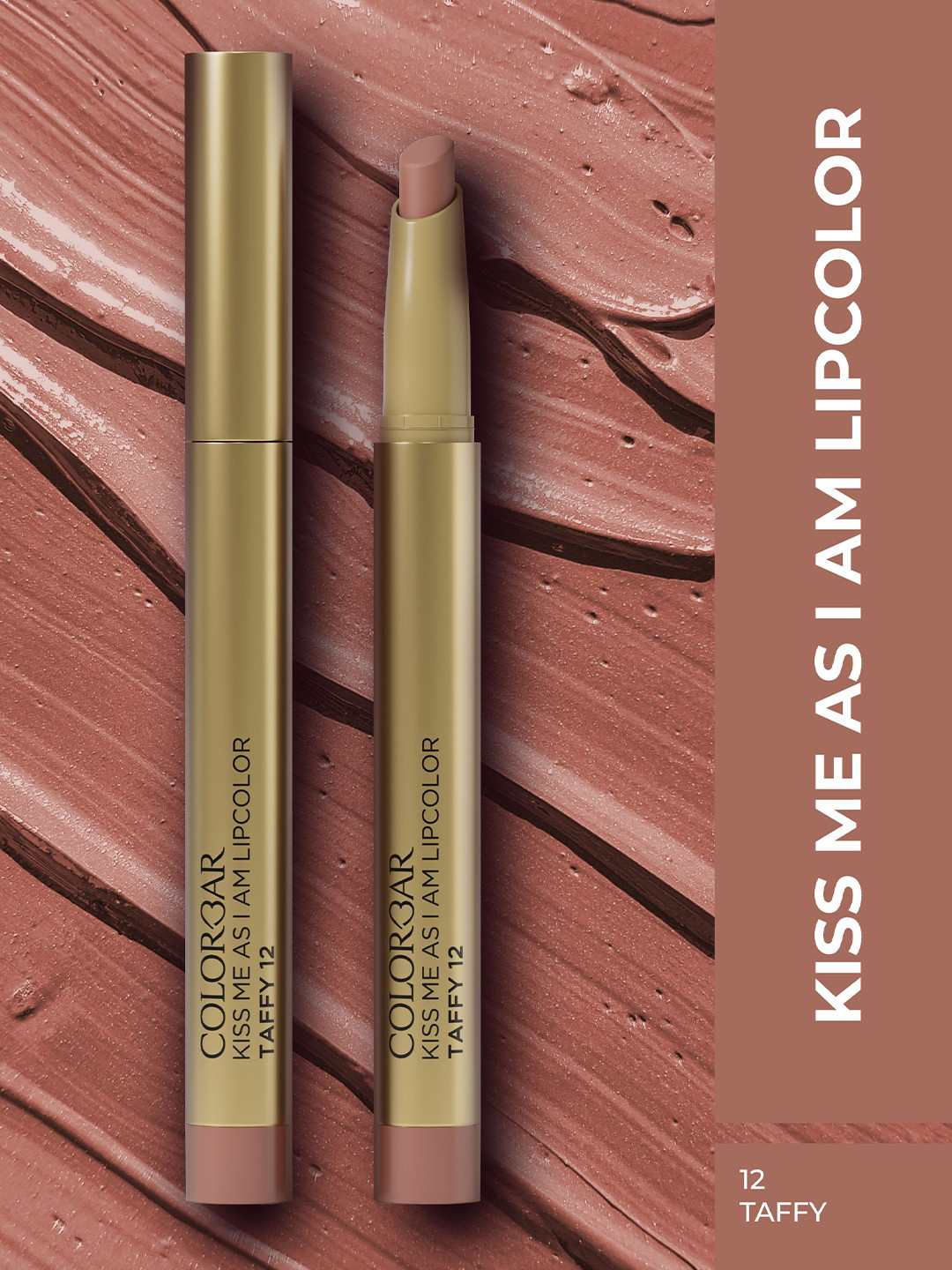 Colorbar Kiss Me As I Am Lip Color - 1.2 g Taffy 12