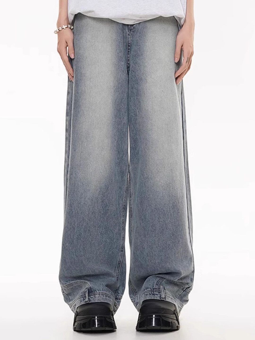StyleCast Men Comfort High-Rise Baggy Stretchable Jeans