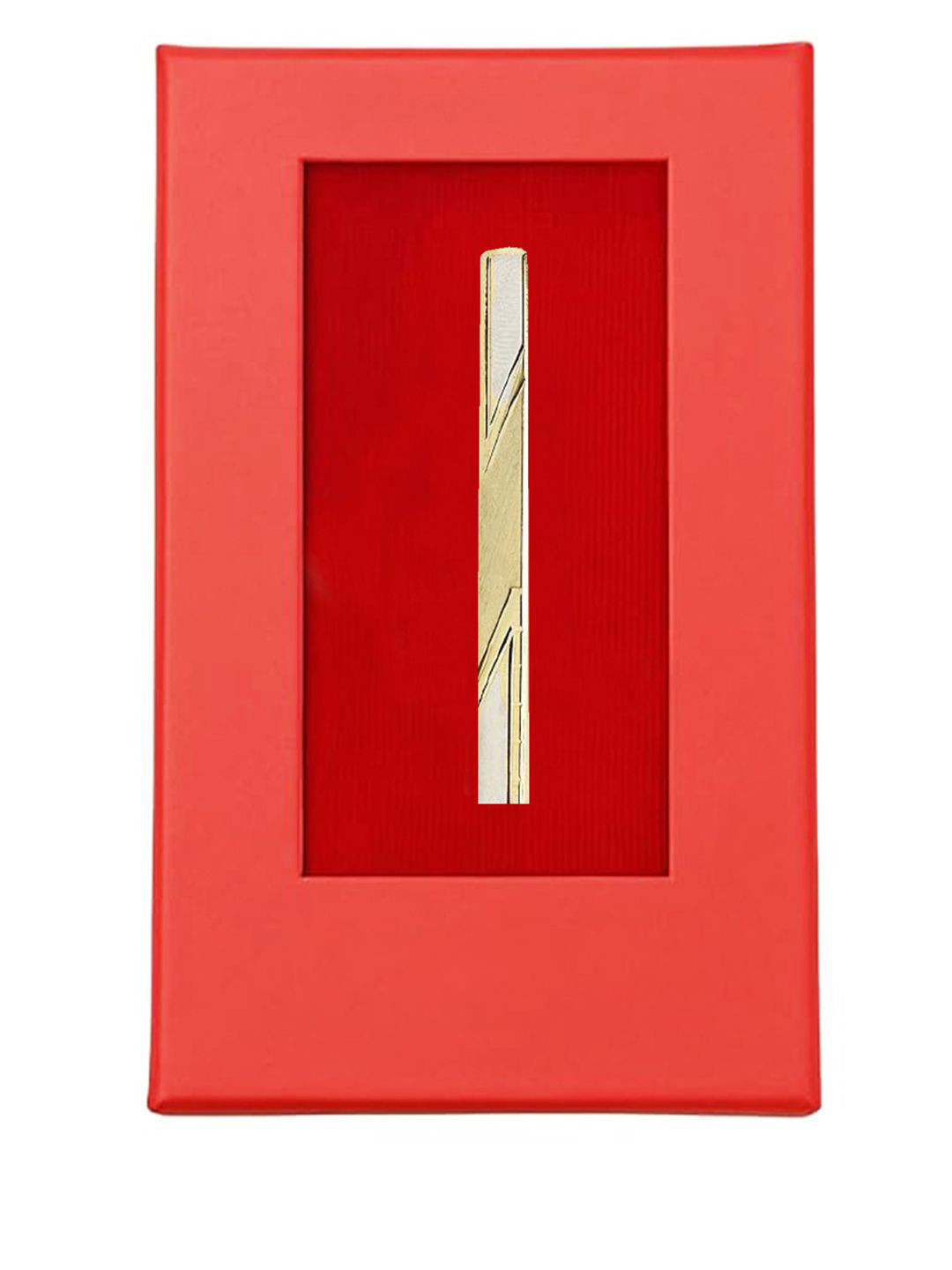 Leonardi Gold-Plated Engraved Minimal Tie Pin