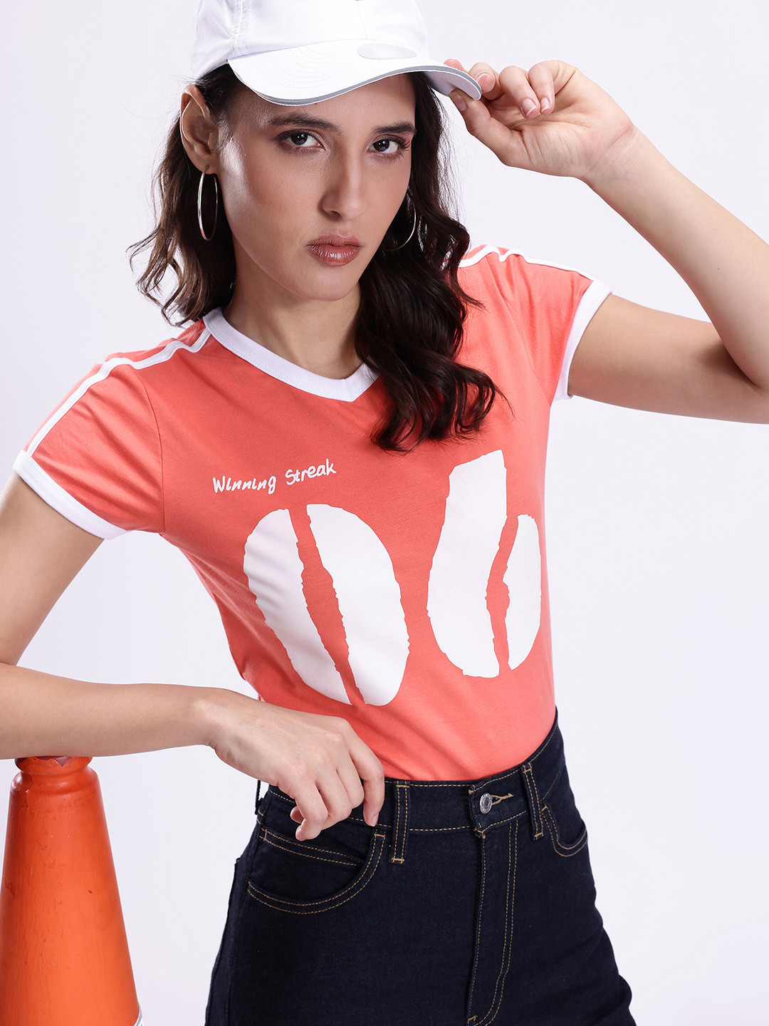 Kook N Keech Varsity Printed V-Neck T-shirt