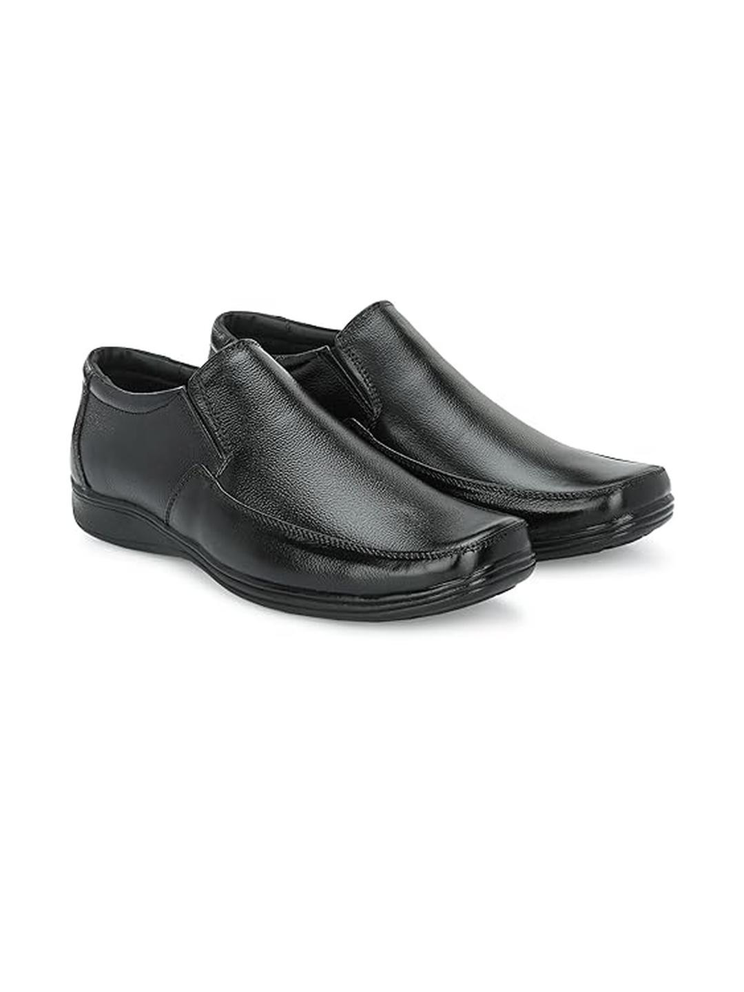 Tender tsf Men Black Leather Formal Slip-on Shoes