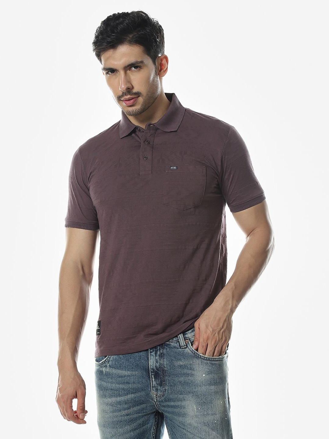 Klub Fox Polo Collar Short Sleeves Cotton T-shirt