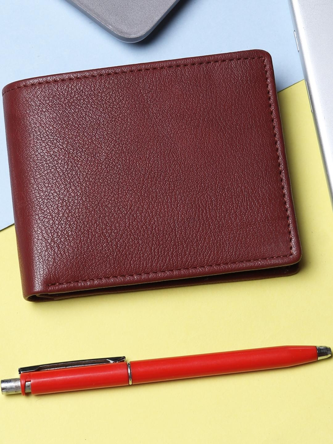 Roadster Men PU Two Fold RFID Protection Card Holder Wallet