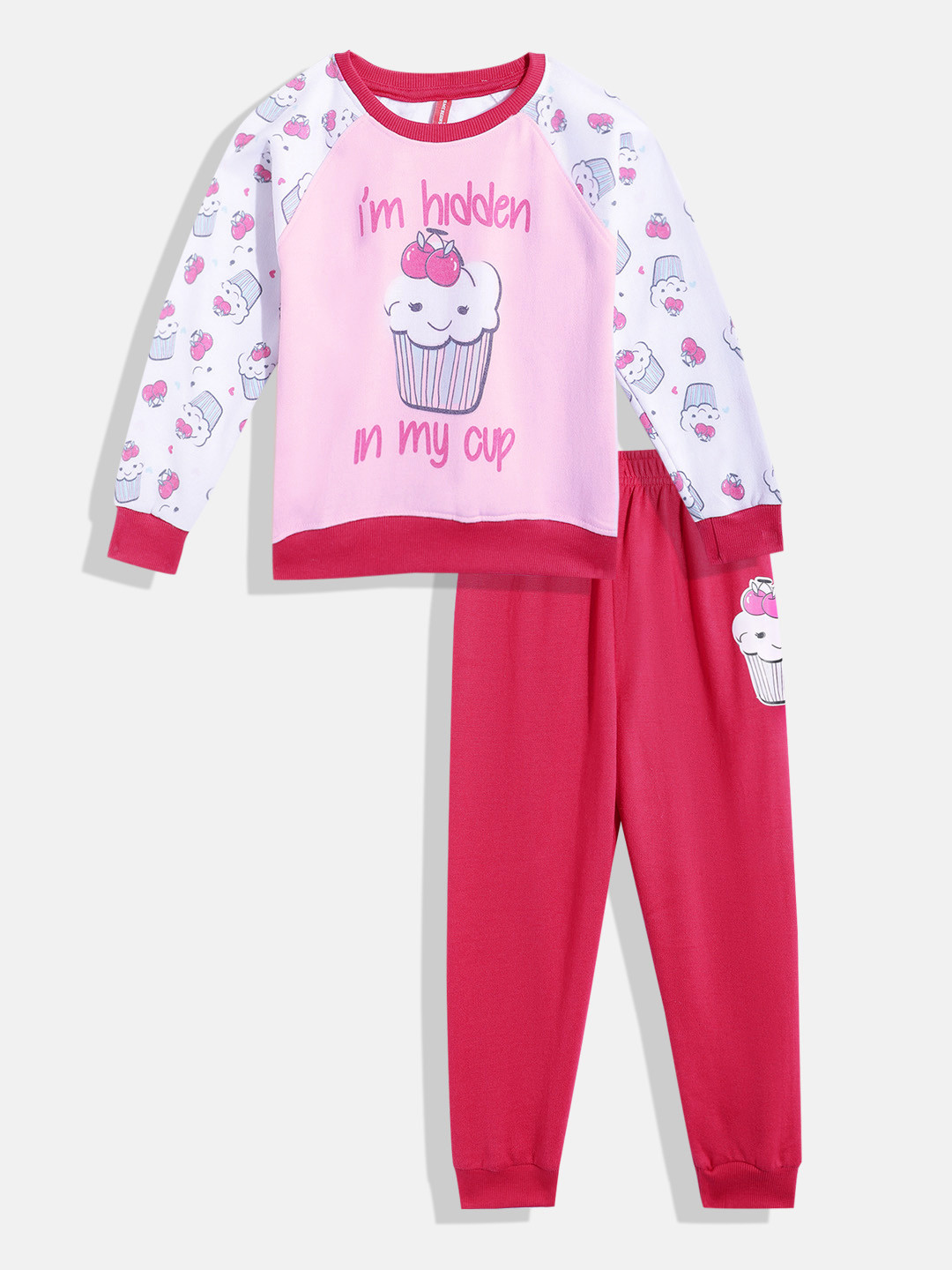 Here&Now X Game Begins Kids Girls Conversational Print Clothing Set