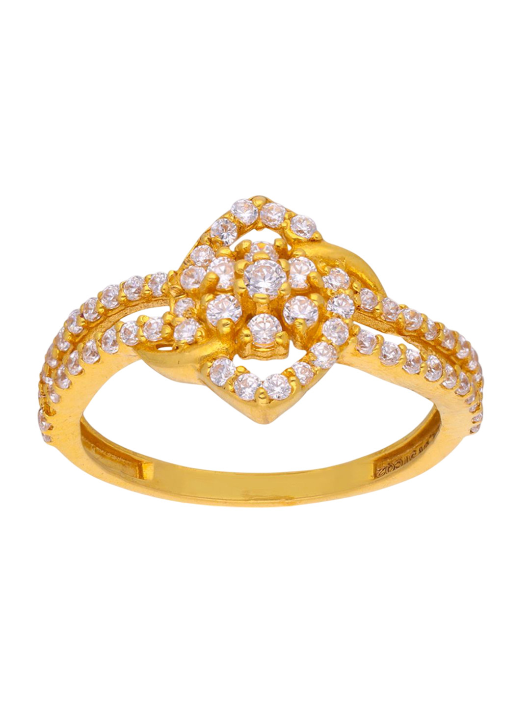 C KRISHNIAH CHETTY JEWELLERS PVT LTD 22KT BIS Hallmark Finger Gold Ring - 2.64g