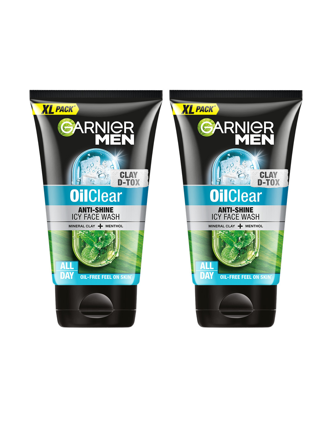 Garnier Set Of 2 Men Oil Clear Deep Cleansing Face Wash - 150g each