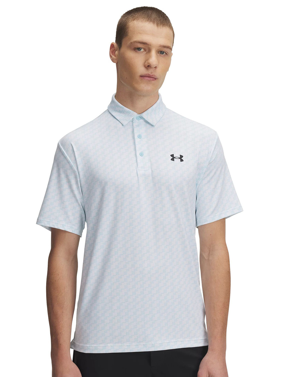 UNDER ARMOUR Playoff 3.0 Geometric Printed Short Sleeve Polo T-shirts