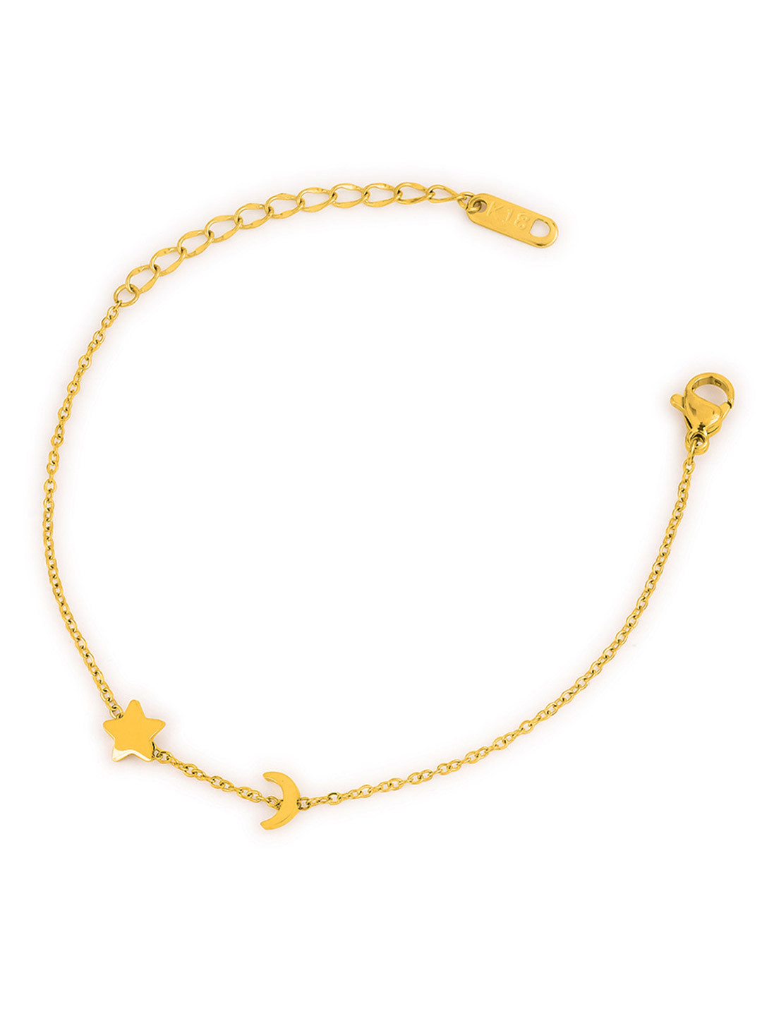 PALMONAS Women Star Moon Waterproof & Anti-Tarnish Bracelet