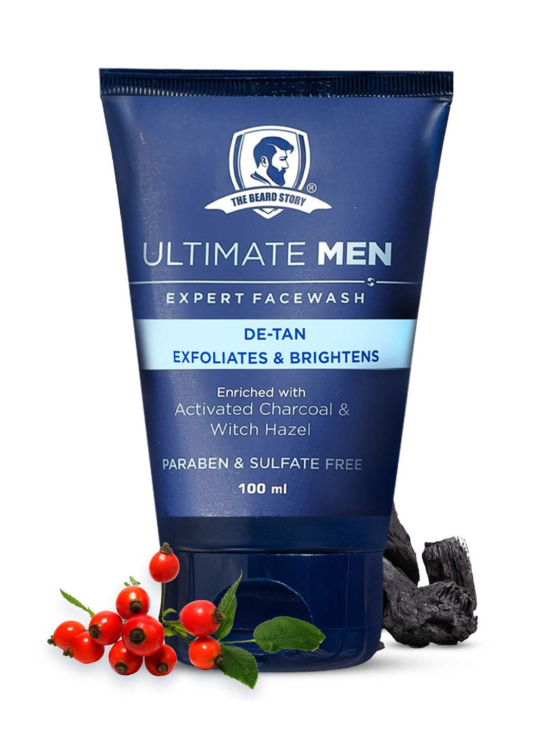 THE BEARD STORY Ultimate Men Expert Face Wash With Activated Charcoal & Witch Hazel-100 g