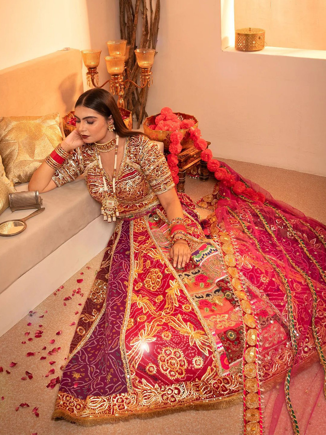 Tussya by Shreya Embroidered Ready to Wear Lehenga & Blouse With Dupatta