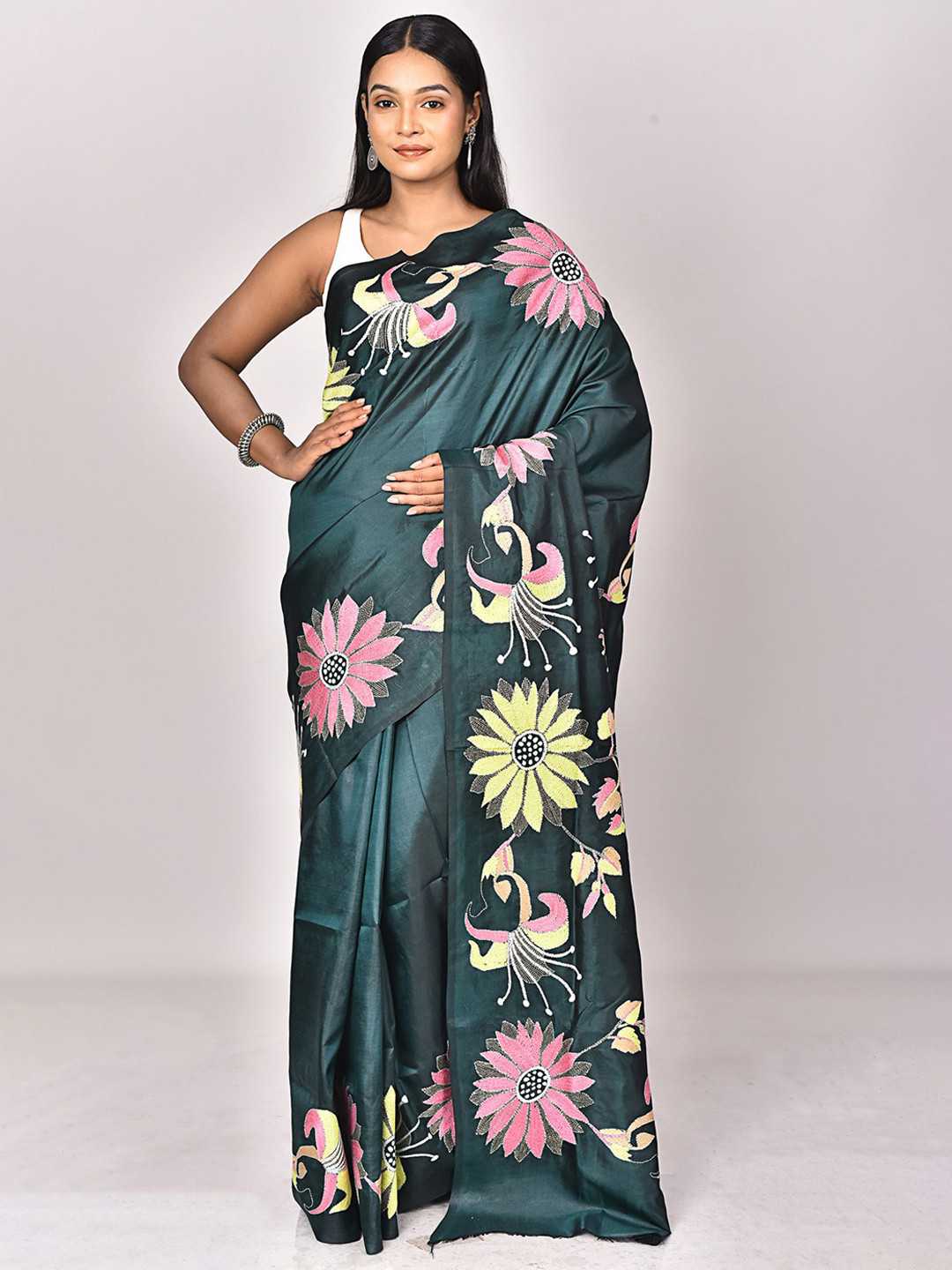 RAM SHYAM collection Printed  Saree With Blouse Piece