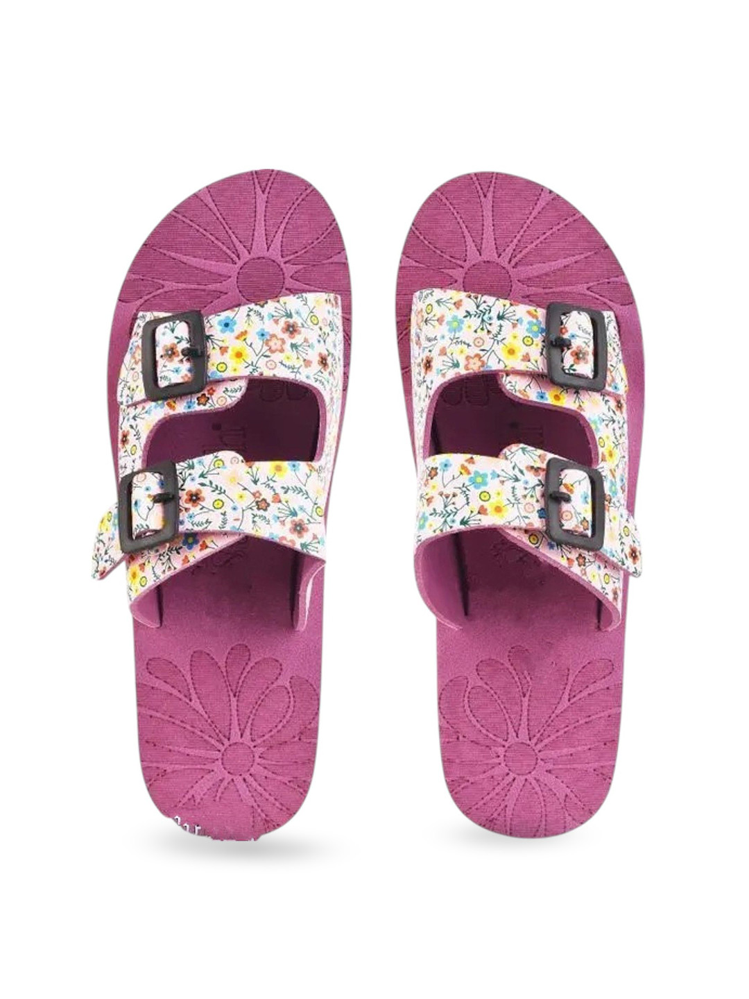 TWO SOFT Women Printed Open Toe Flats