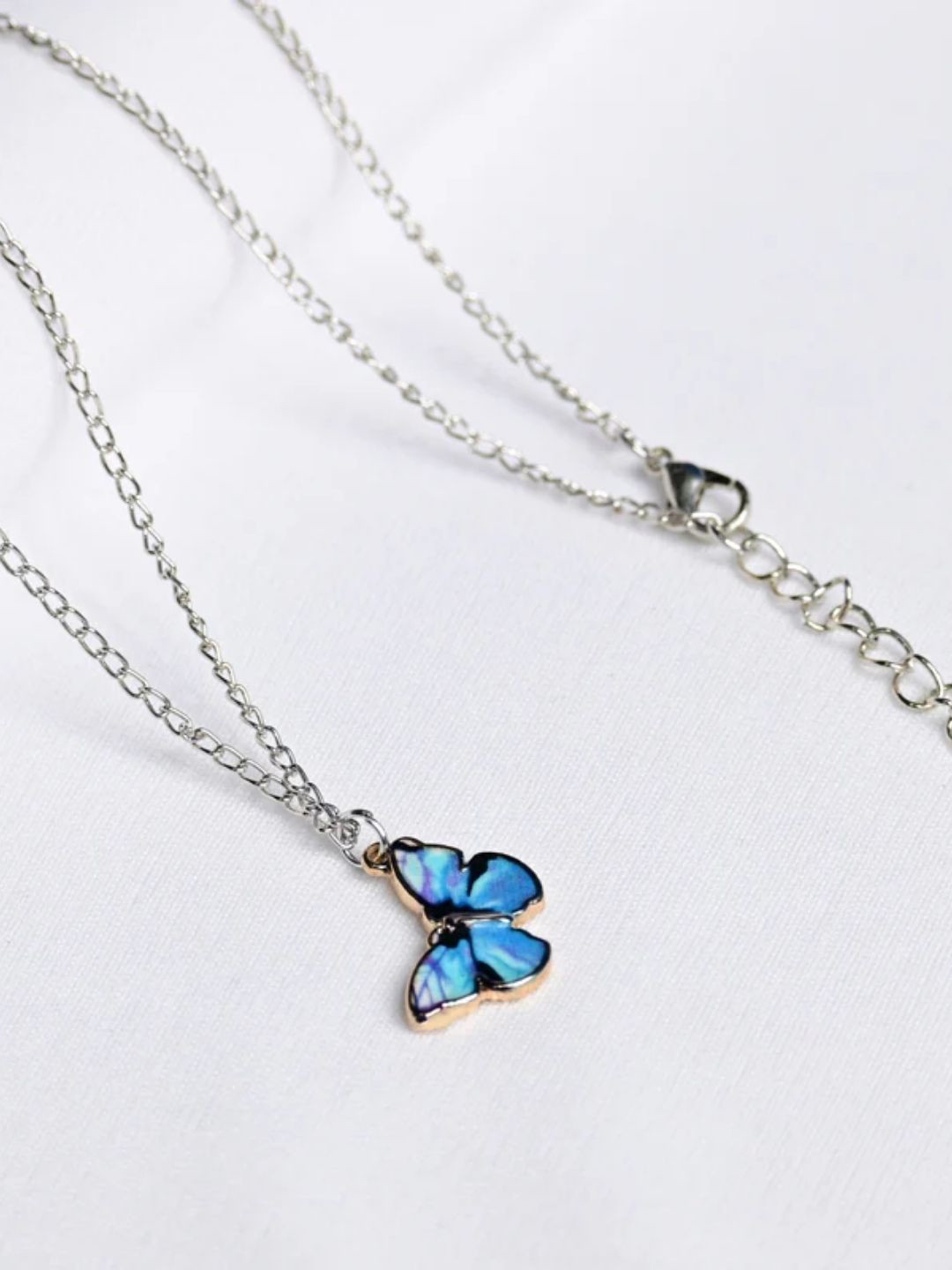 FAB COUTURE Enamel Butterfly Anti - TarnishWater Pendant