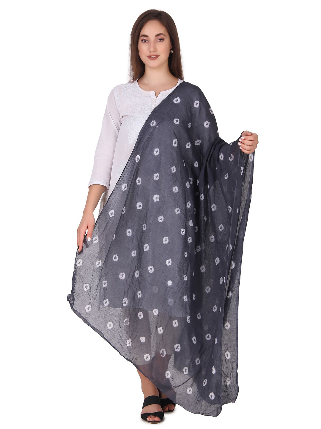 Traditions Bazaar Bandhani Dyed Cotton Dupatta