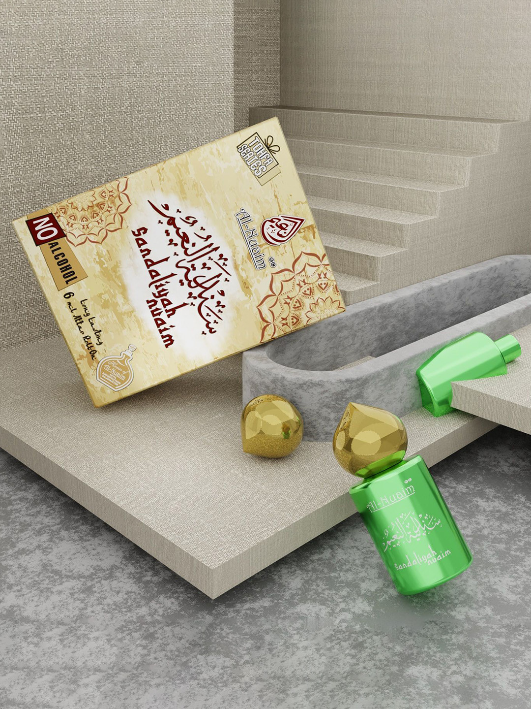 Al-Nuaim Men Set Of 2 Sandalya Nuaim Alcohol Free Attar- 6 ml Each