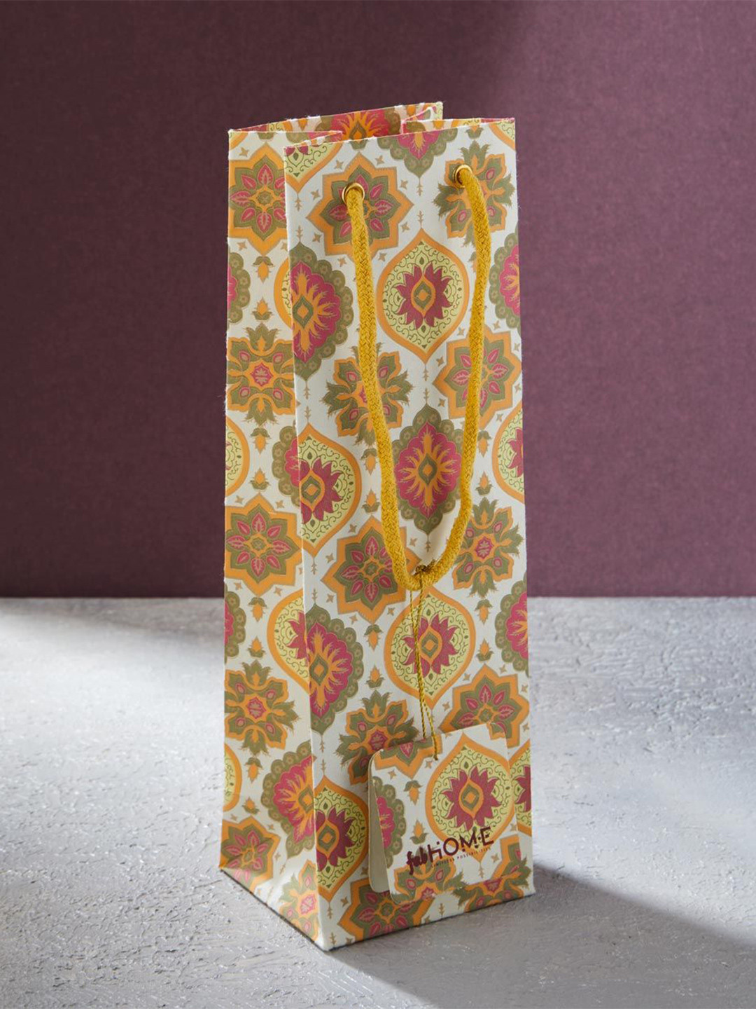 Fabindia Ajrakh Printed Paper Gift Bag