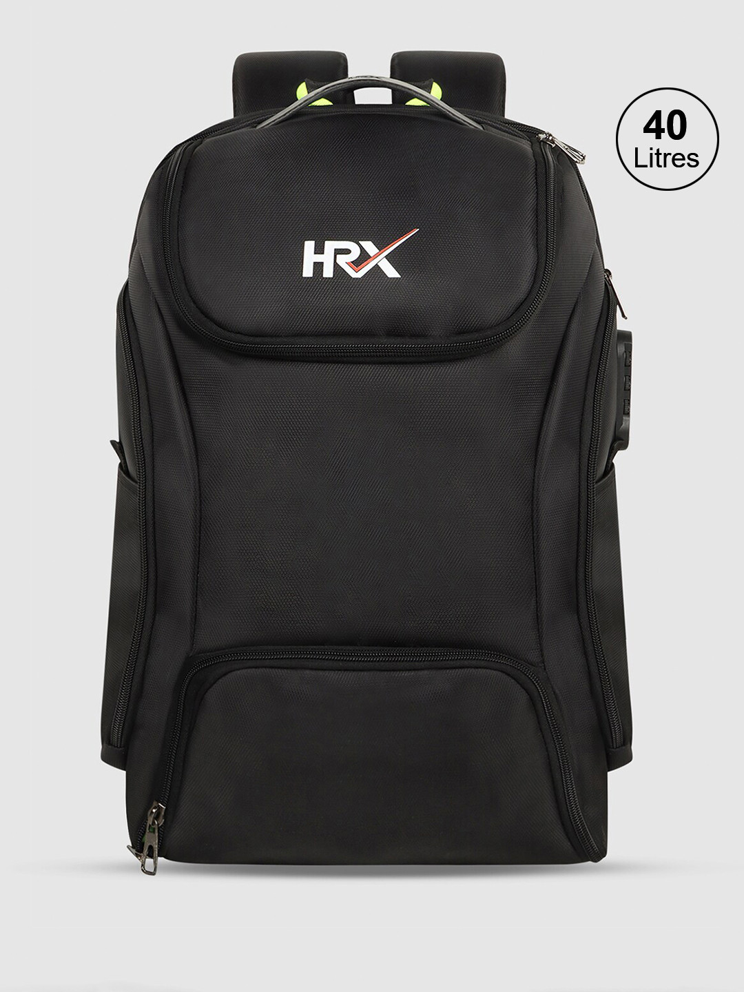 HRX by Hrithik Roshan Unisex Anti-Theft Backpack with Shoe Pocket 40L