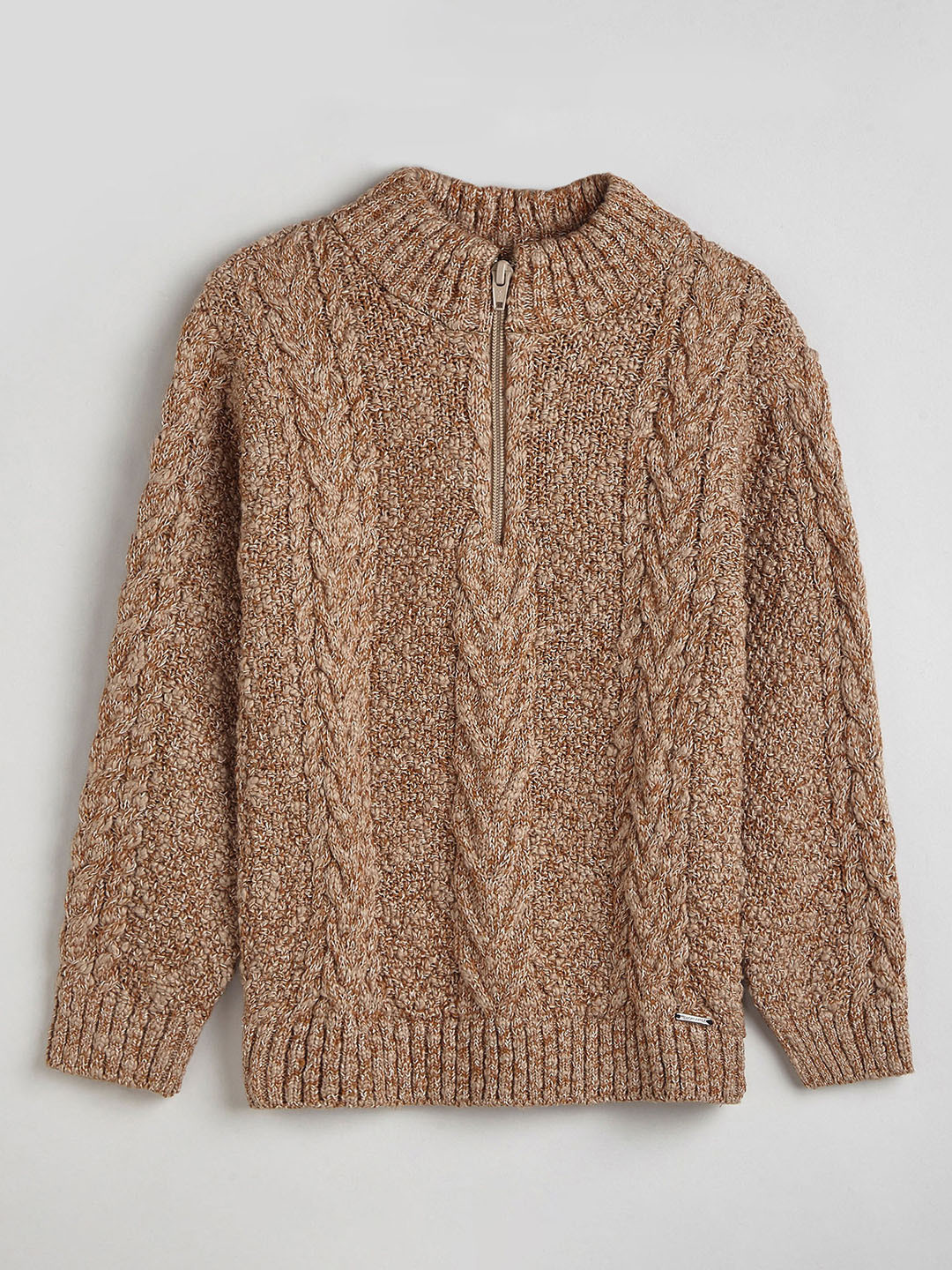 Hopscotch Boys Cable Knit Textured Sweater