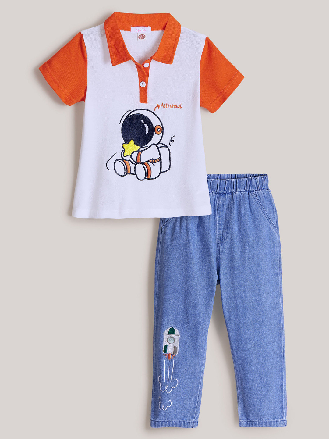 2-Pc Astronaut T-shirt & Jeans