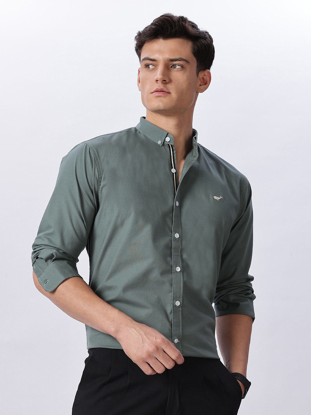HAMPTONS Button-Down Collar Cotton Formal Shirt