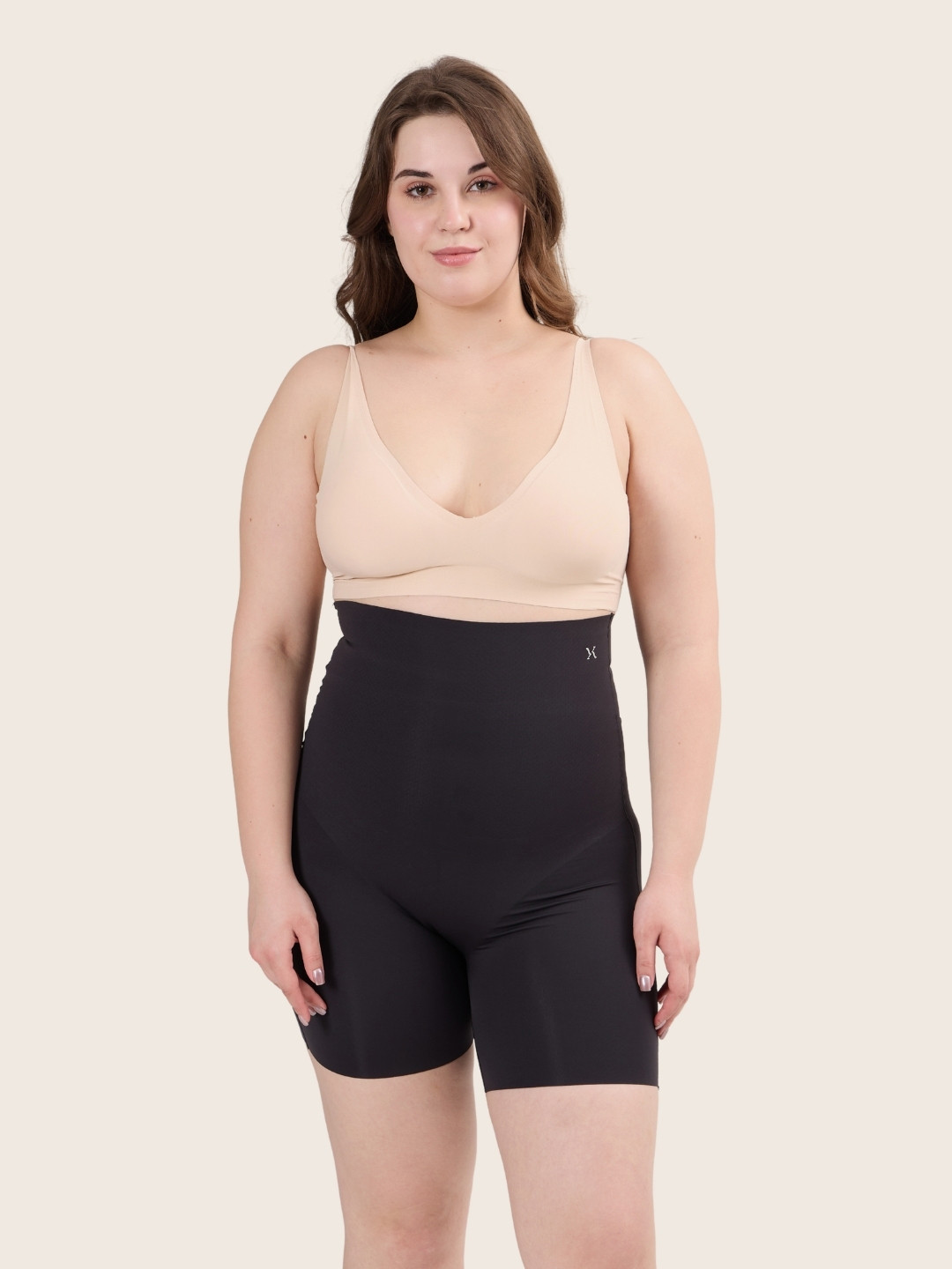 Krvvy Women's Pure Cotton Crotch & Breathable Mid-Thigh Shaper Shorts