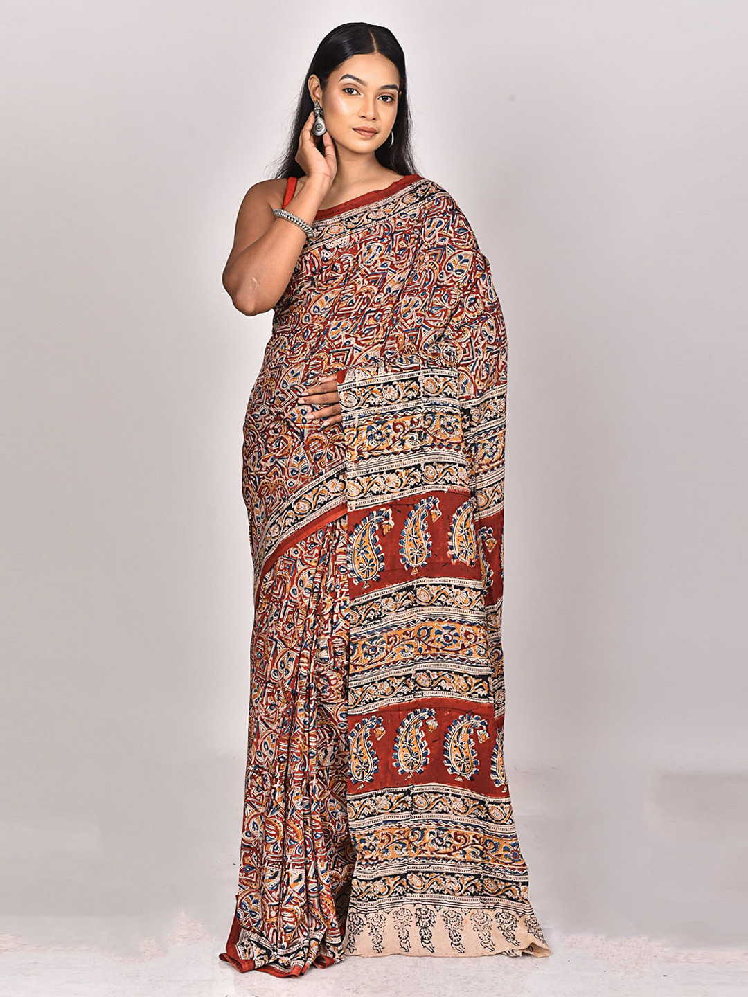 RAM SHYAM collection Kalamkari Printed Saree