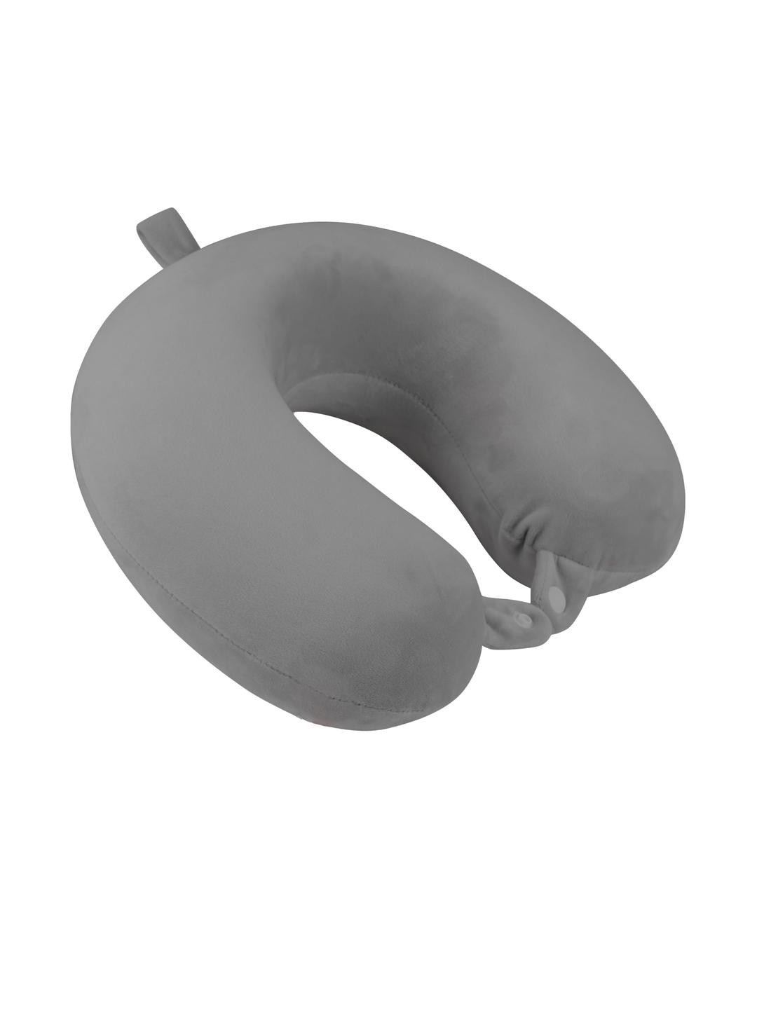 Black gold Grey Memory Foam Filled Polycotton Lightweight Travel Pillow