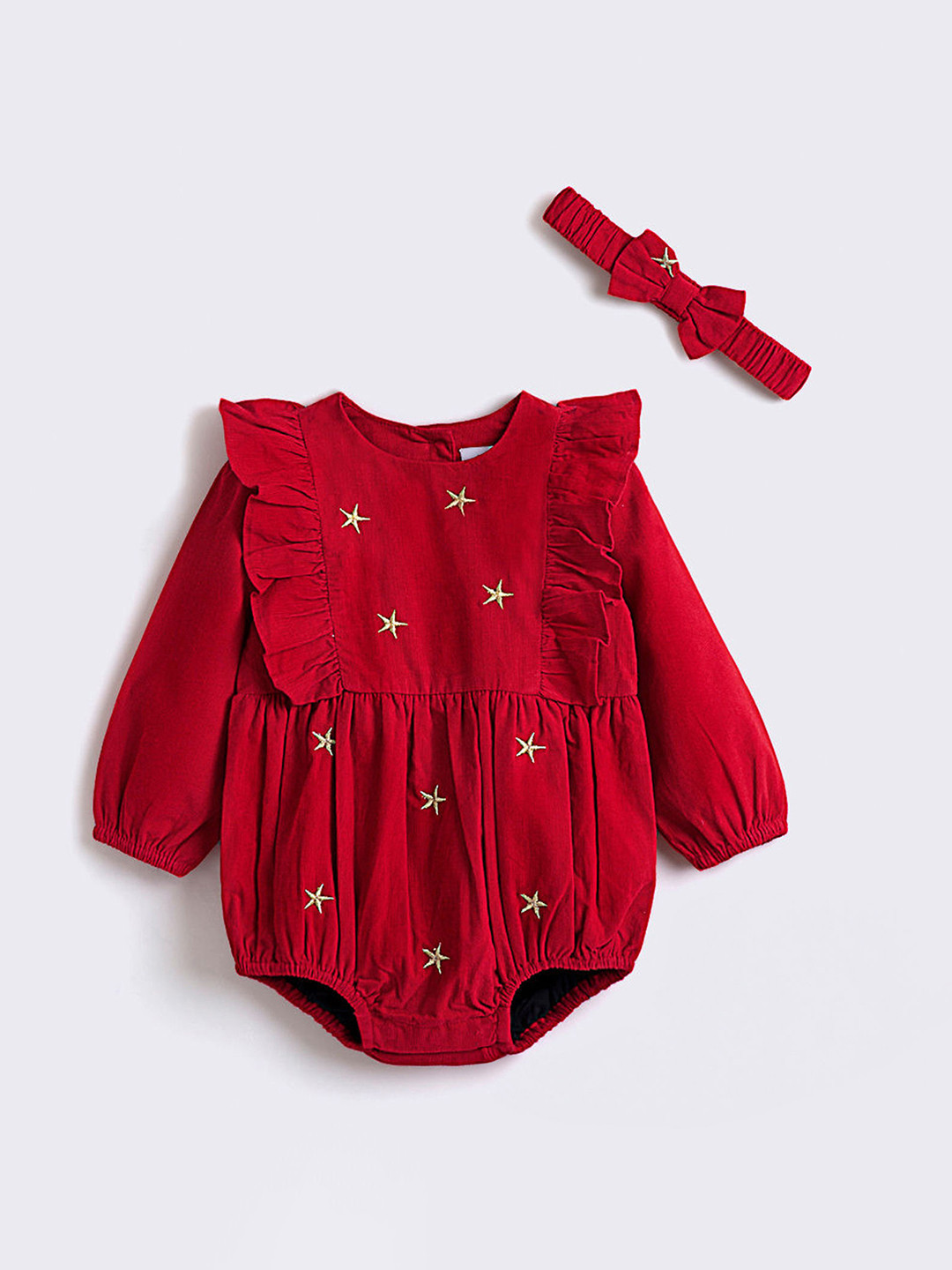 Hopscotch Star Embroidered Onesie