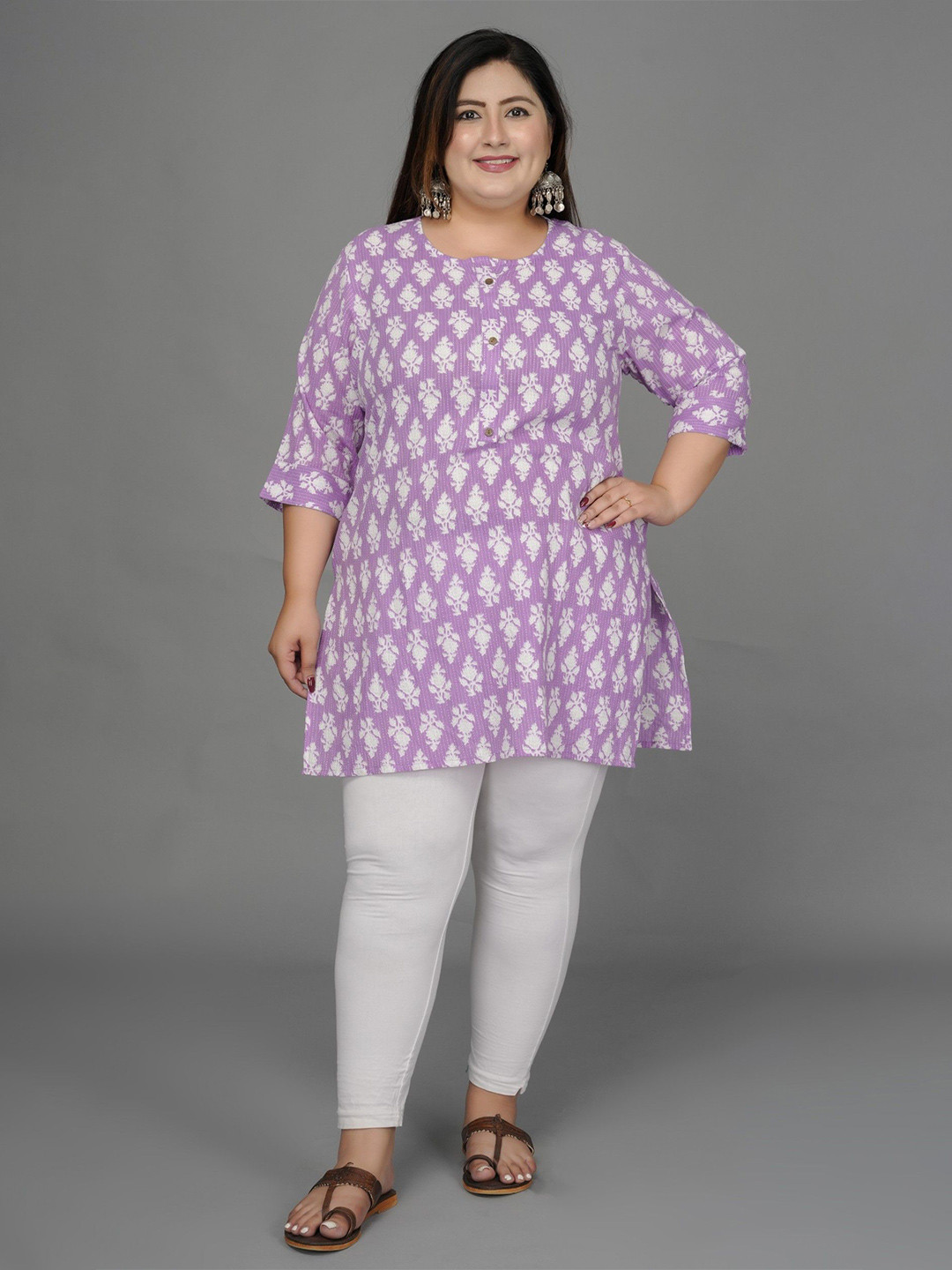 Gs Fashions Women Floral Printed Pure Cotton Kurti