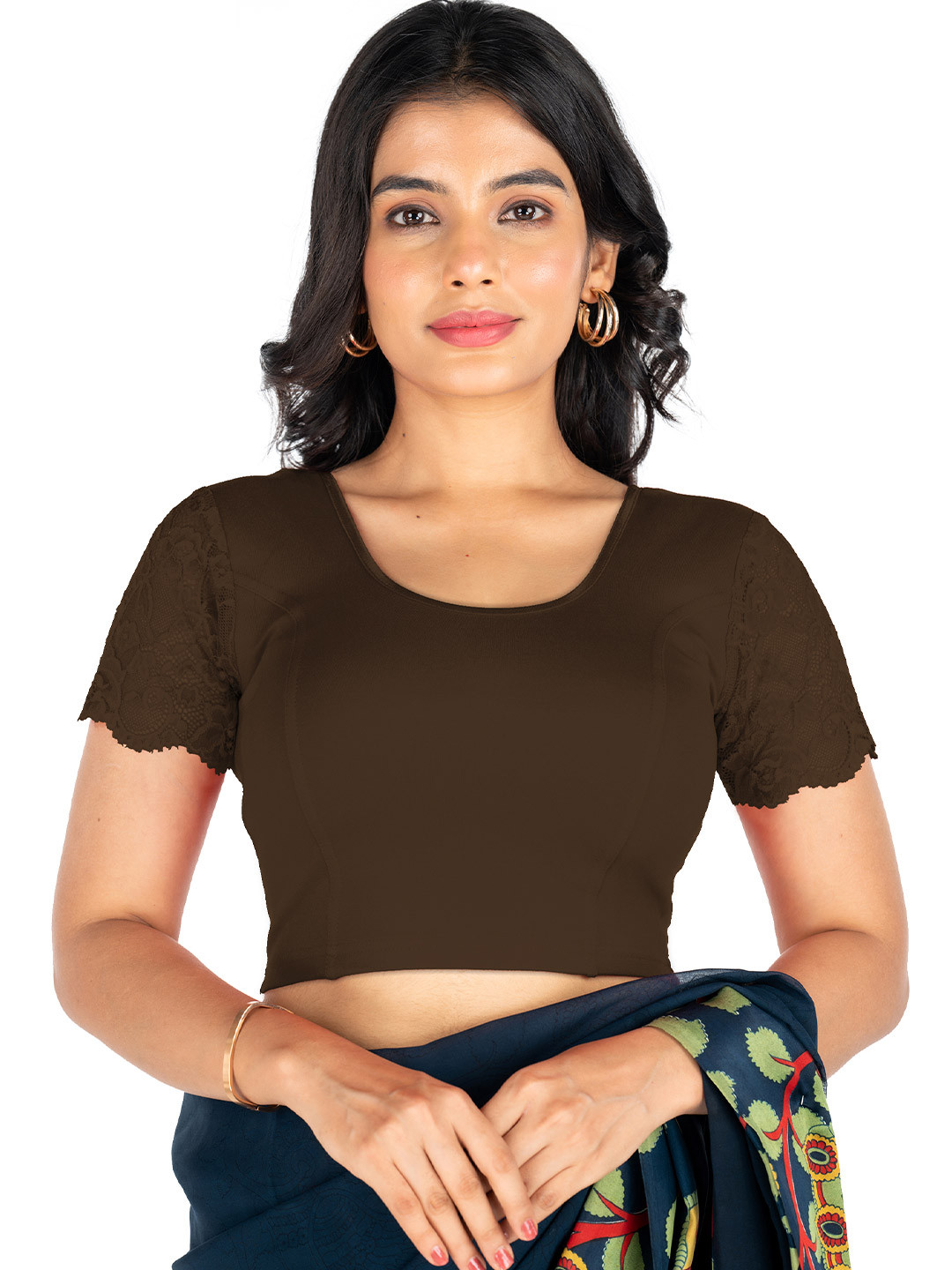 Abhi Women Cotton Slip-On Saree Blouse
