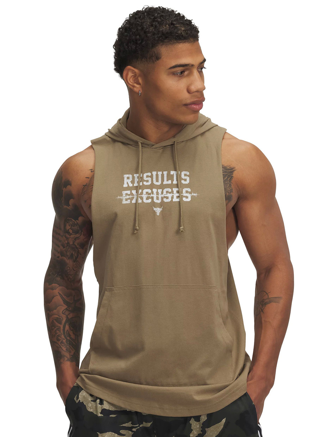 UNDER ARMOUR Project Rock Wire Printed Hooded Sweatshirt