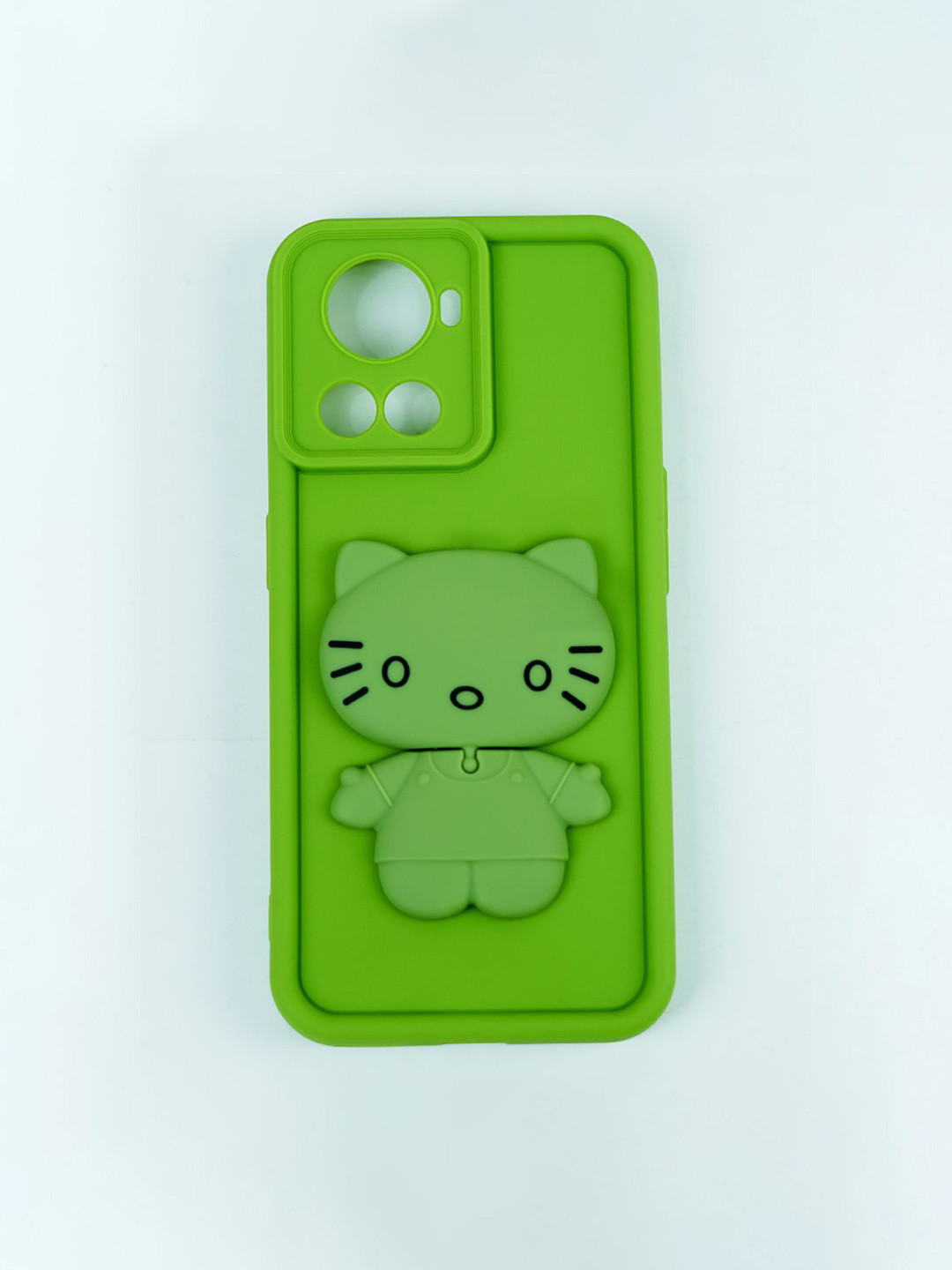 PEEPERLY Women Cartoon Characters OnePlus 10R Meow Makeup Mirror Back Case