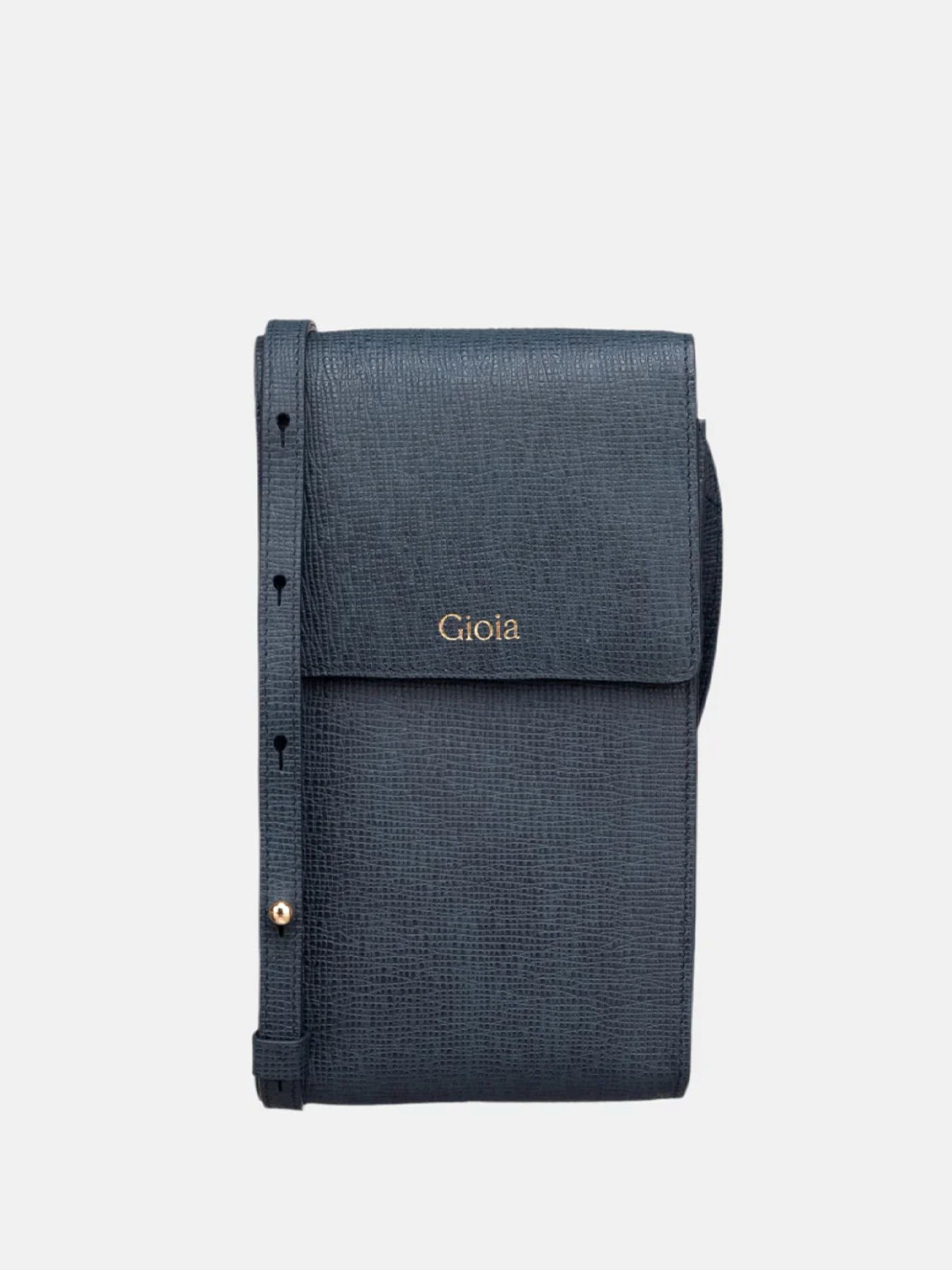 GIOIA Black Rom Phone Crossbody Bag