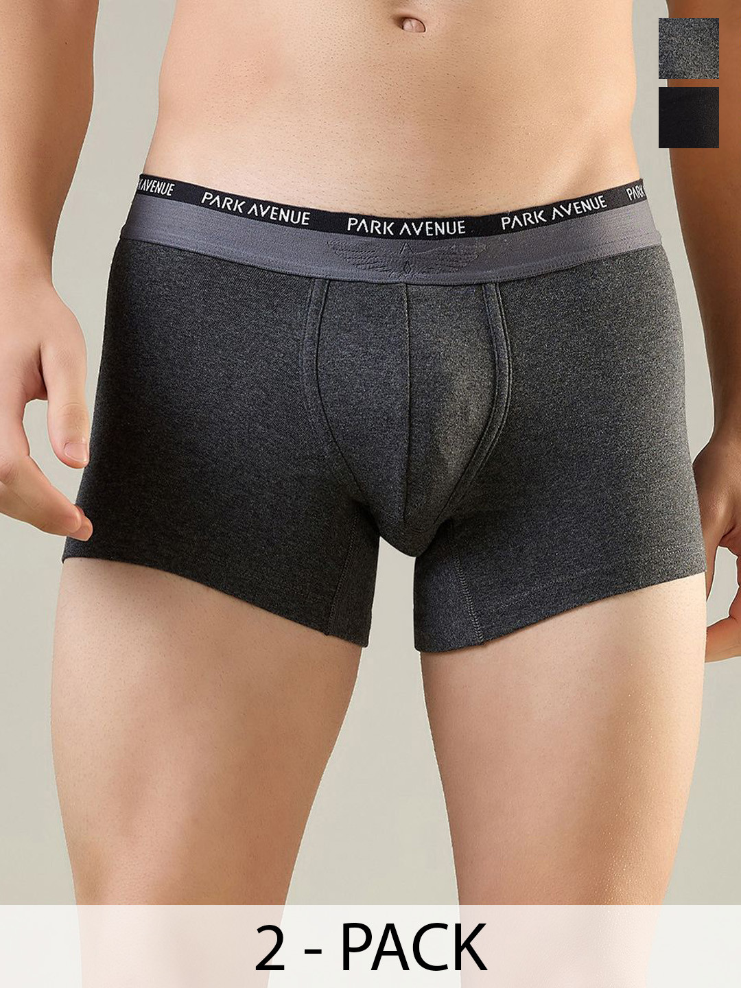 Park Avenue Pack Of 2 Mid-Rise Short Trunks PZTX00217-X287F100-Multi-Colour