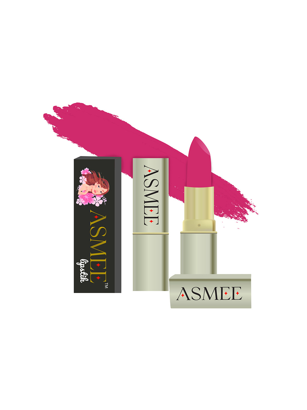 ASMEE Long Lasting & Non Transfer Matte Lipstick 4.2 g- Pink Orchid DI-0206