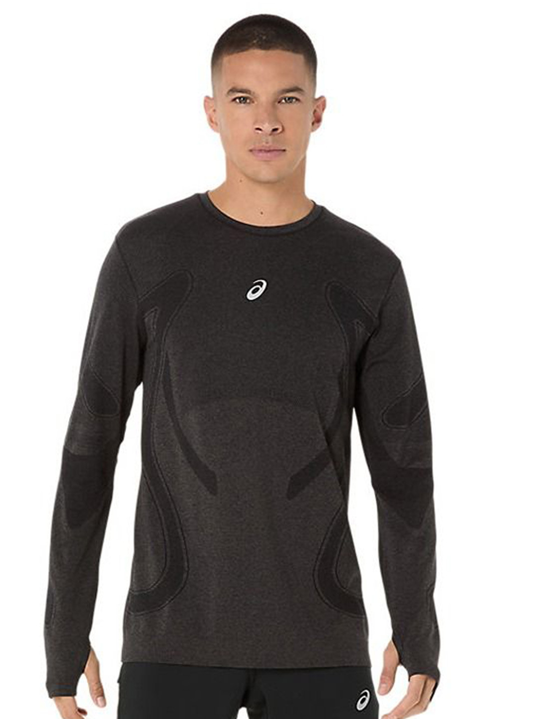 ASICS Road Seamless Ls Round Neck Thumb Holed Sleeve T-shirt