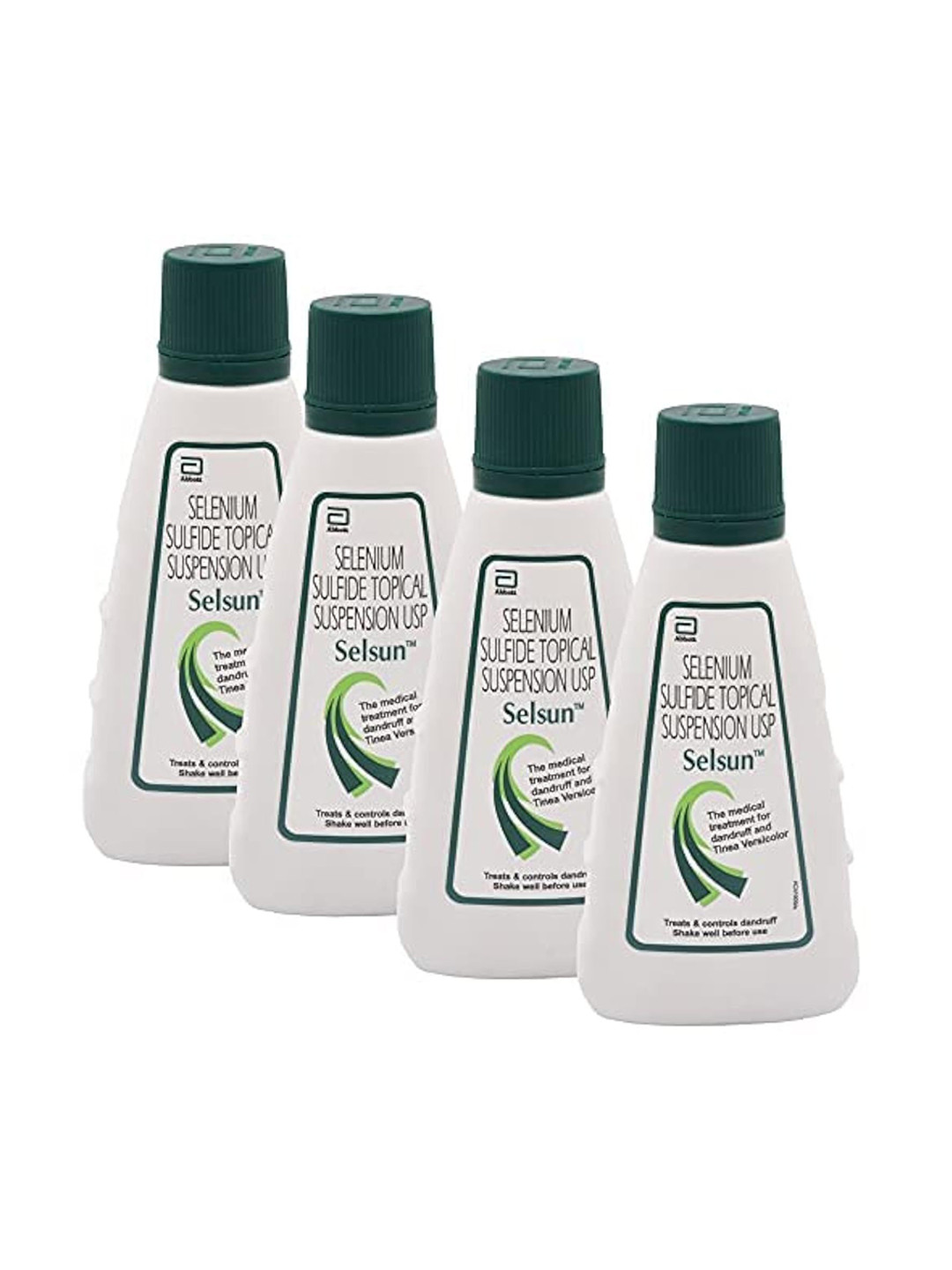 Selsun Set Of 4 Suspension Anti Dandruff Shampoo - 120 ml Each