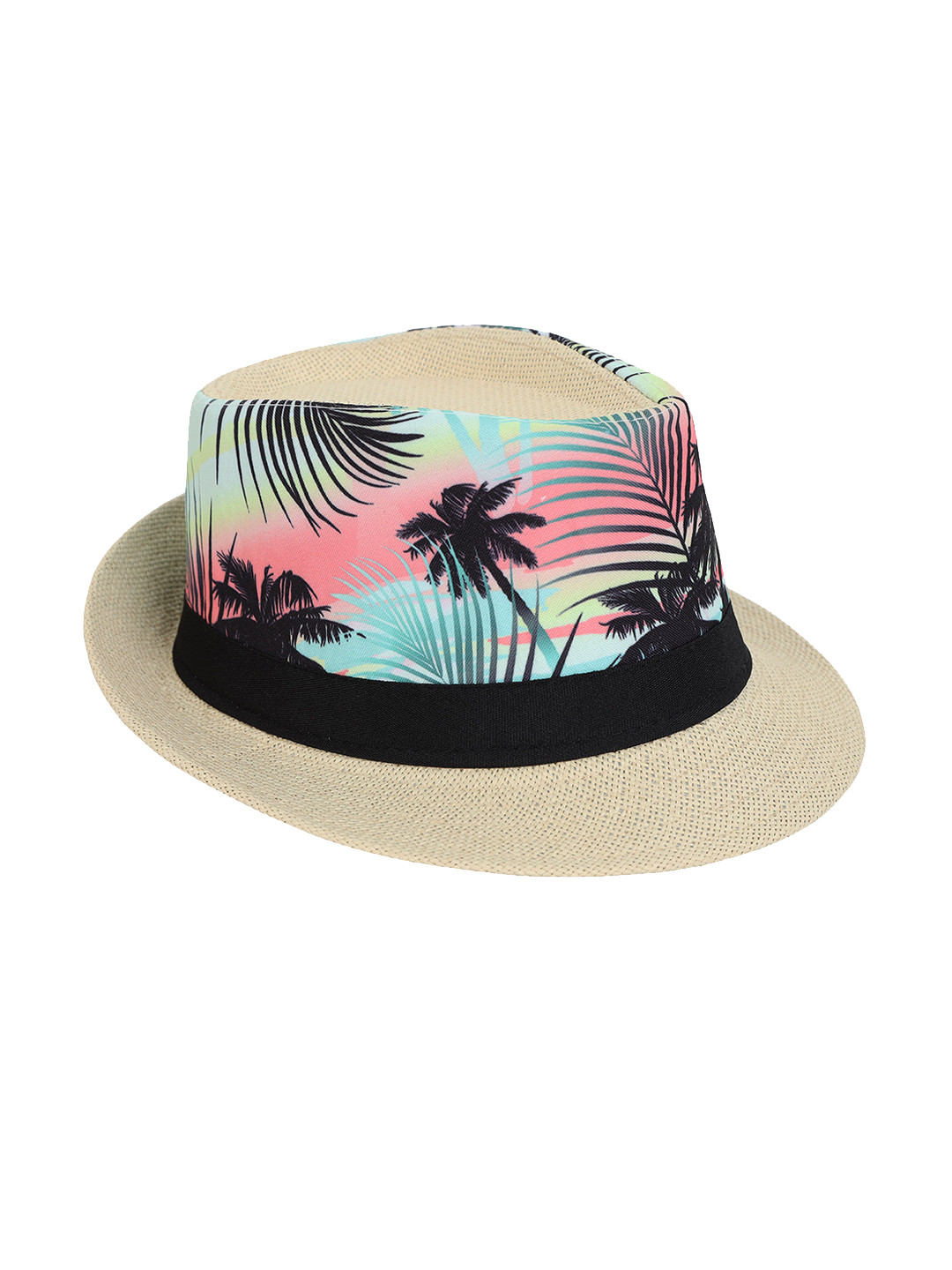 FabSeasons Unisex Printed Beach Fedora Hat