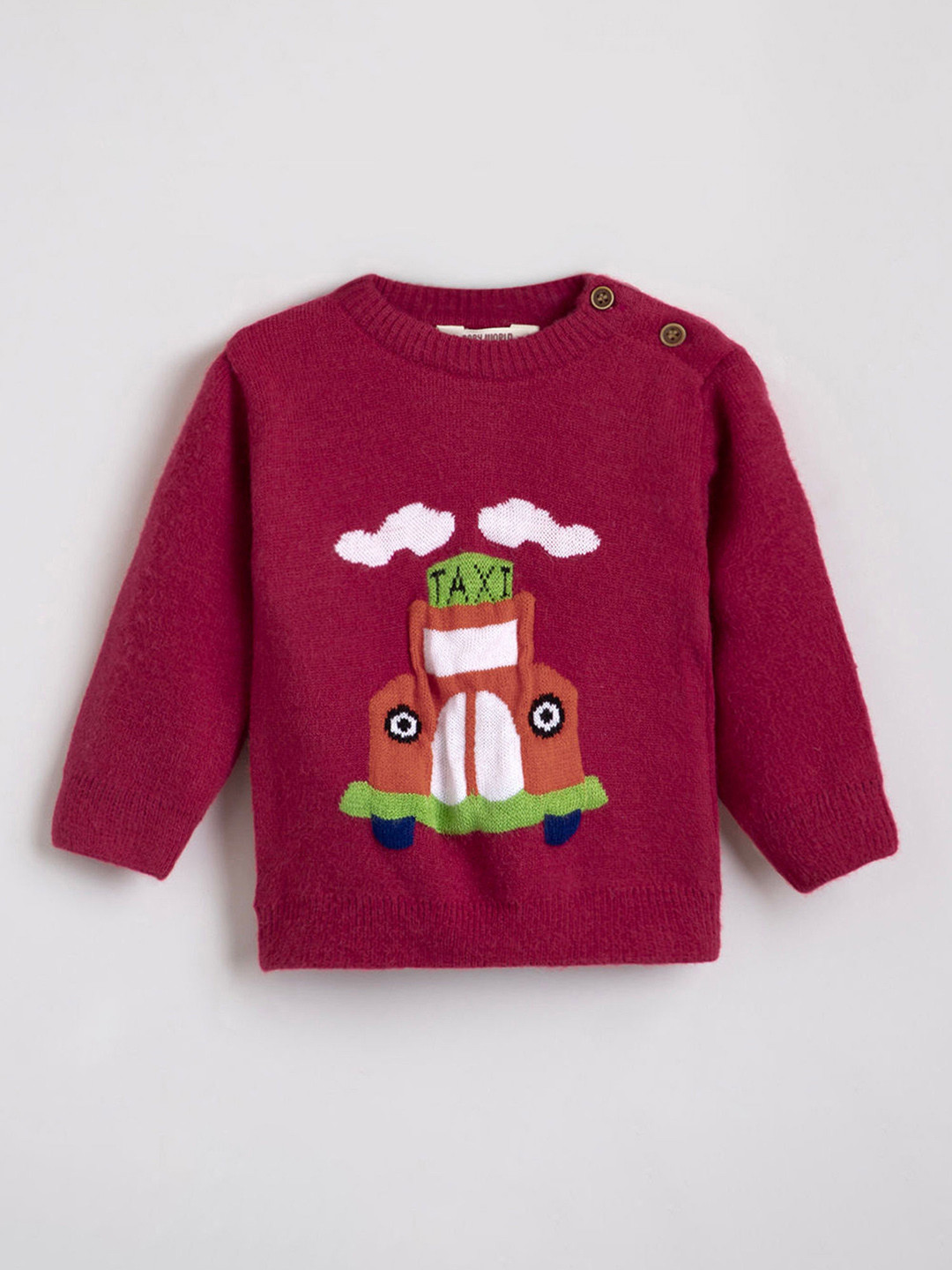 Hopscotch Boys Cotton Printed Sweaters